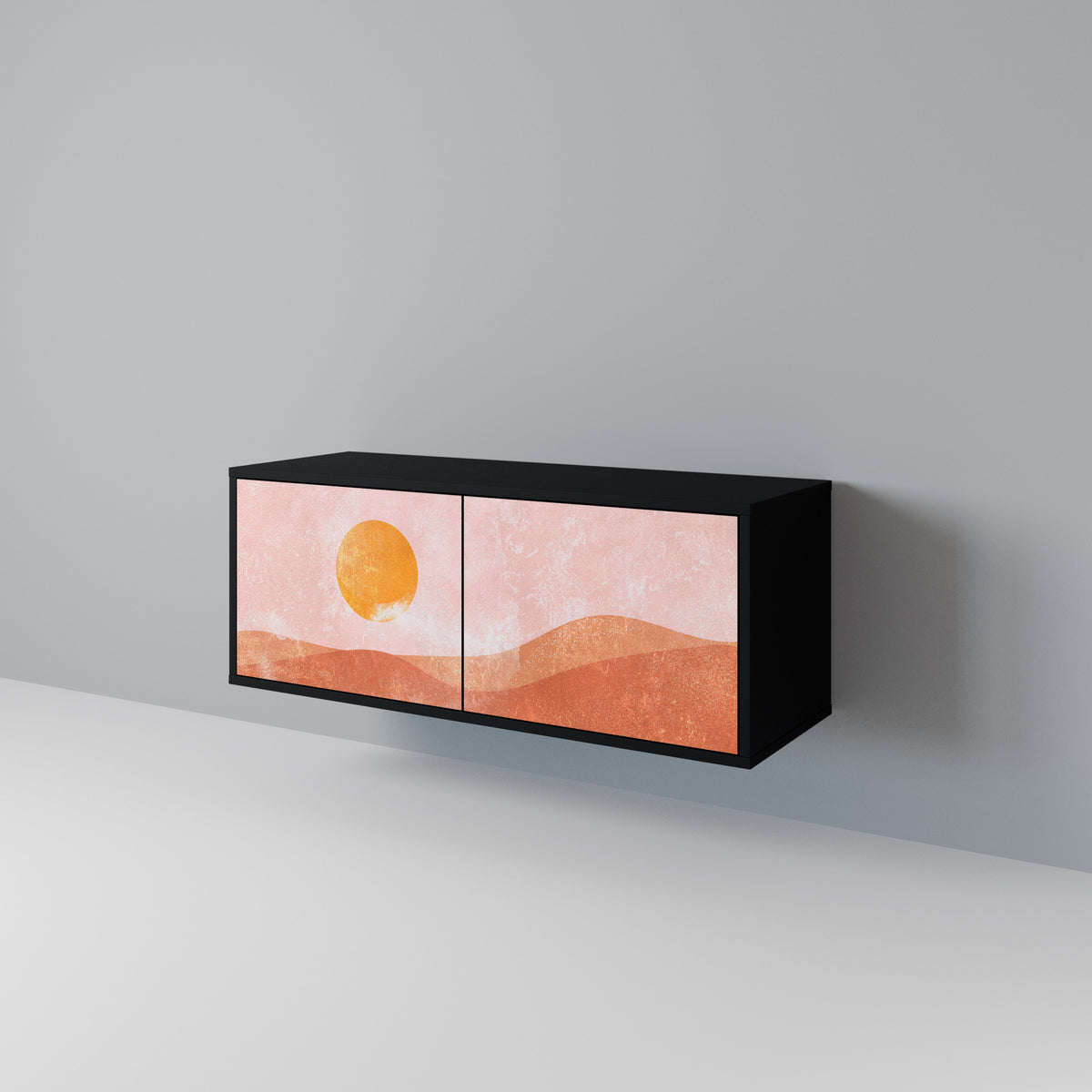 LUMINOUS SUNLIGHT Compact 2-Door TV Cabinet