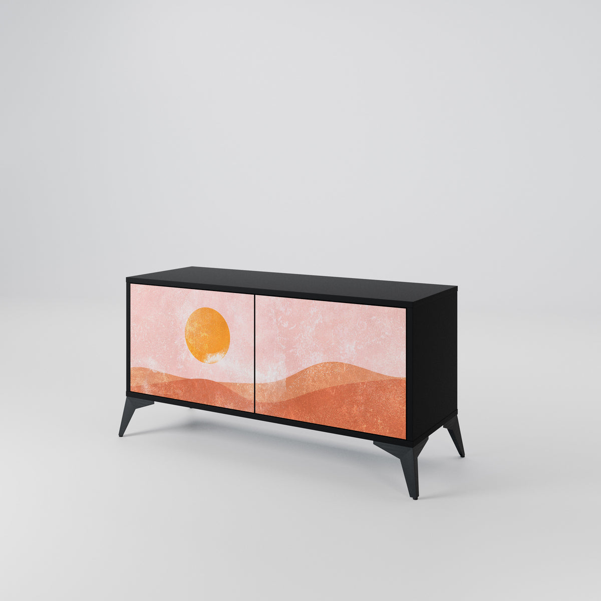 LUMINOUS SUNLIGHT Compact 2-Door TV Cabinet