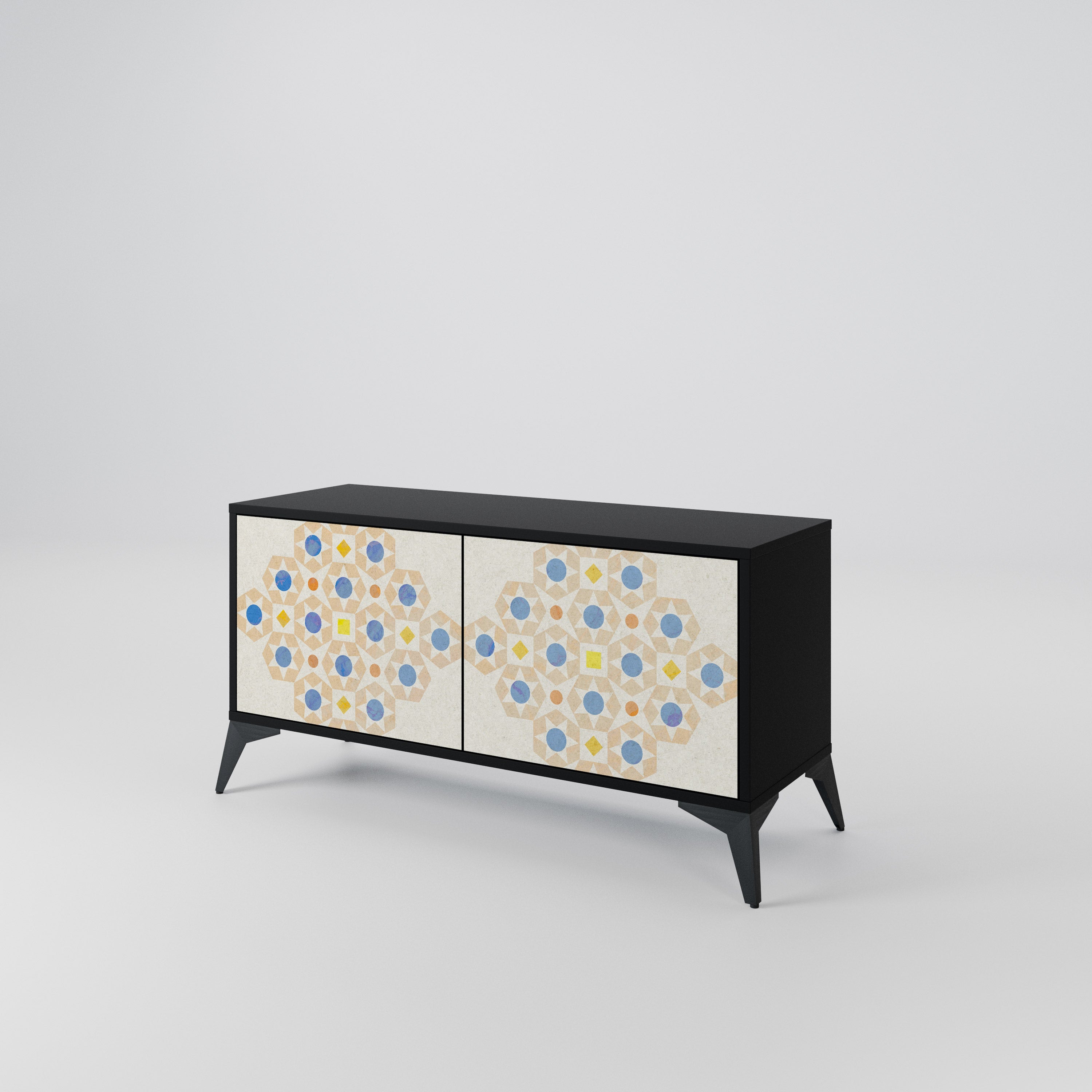 PATTERNED PRISM Compact 2-Door TV Cabinet