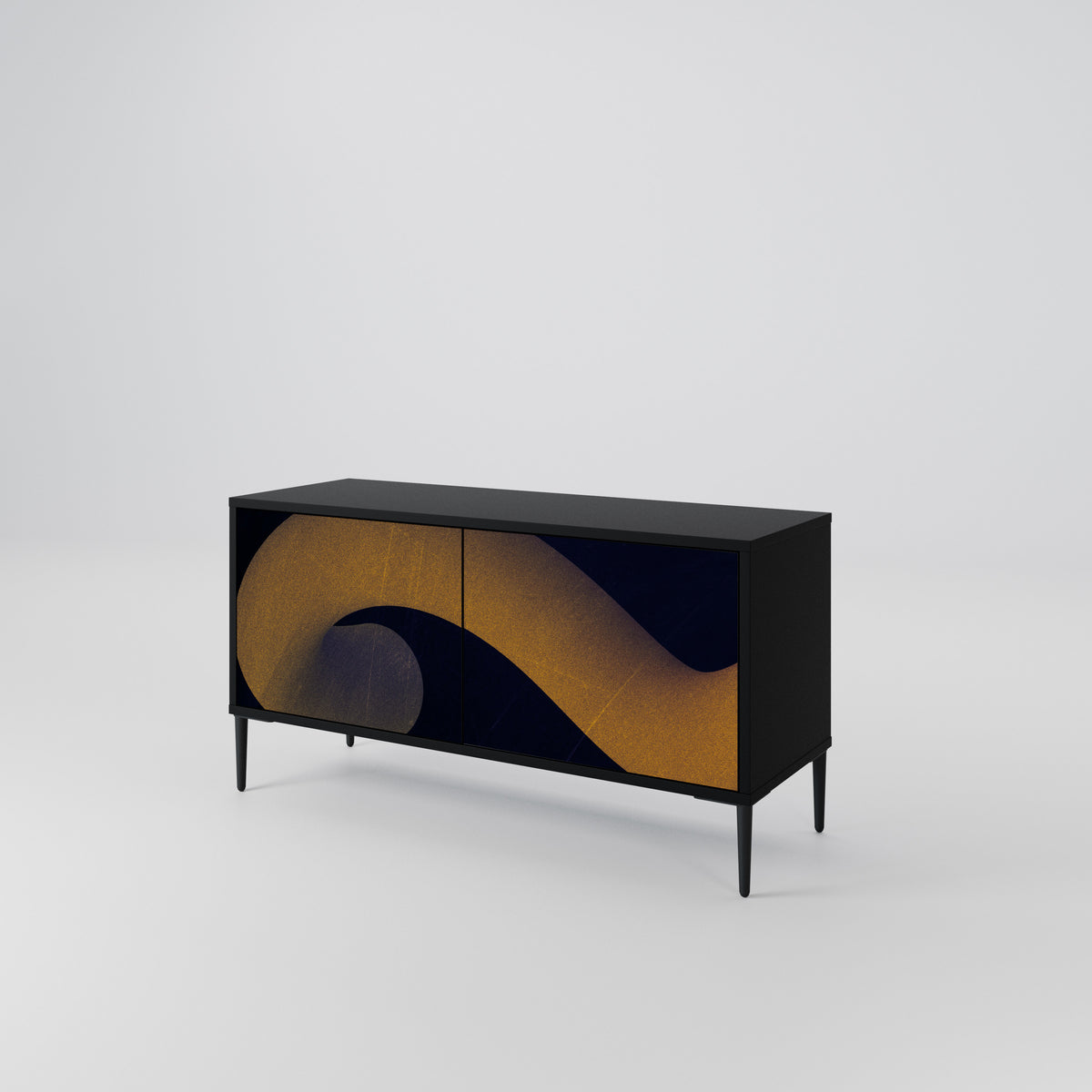 HOLLOW TIME Compact 2-Door TV Cabinet