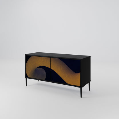 HOLLOW TIME Compact 2-Door TV Cabinet