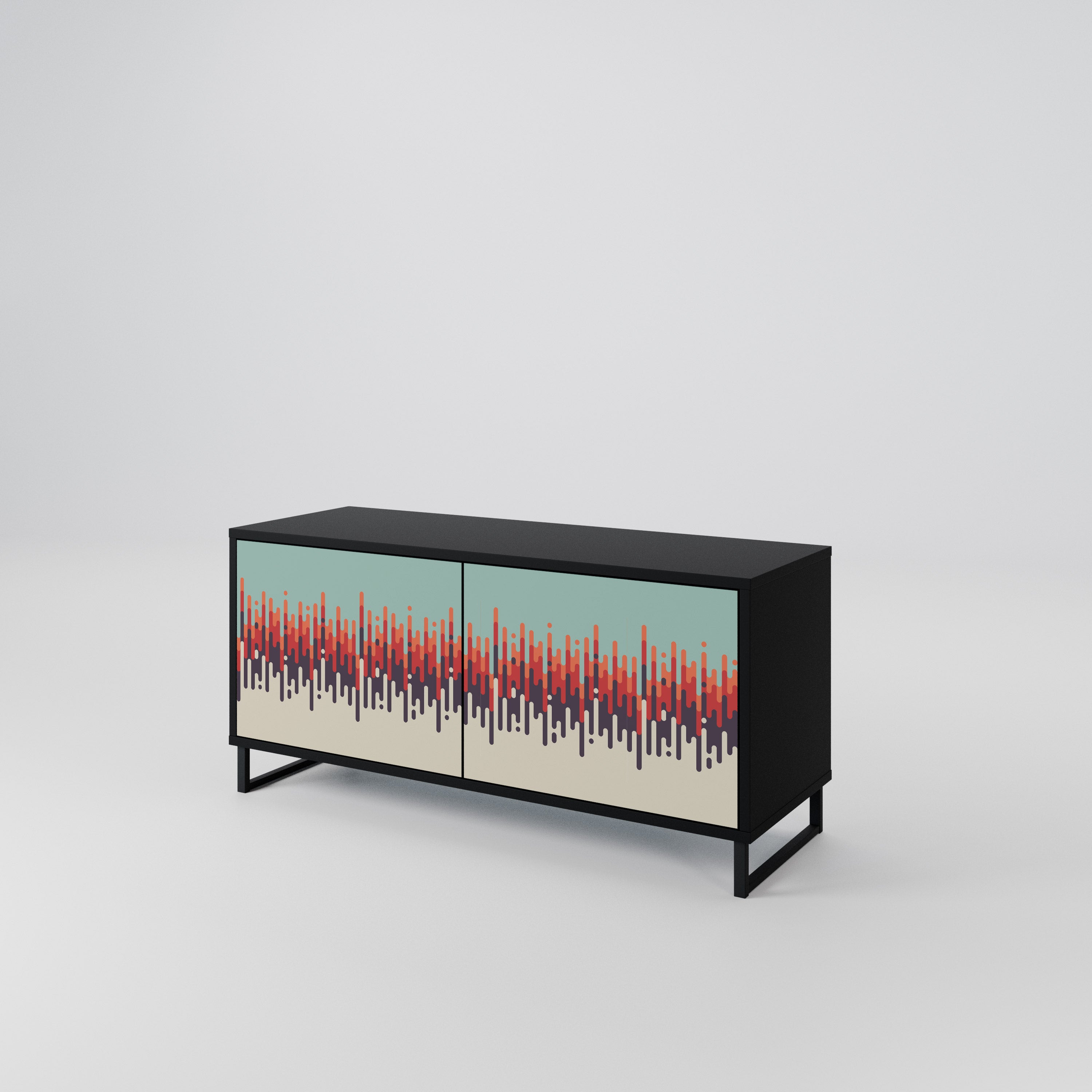 CHROMA CONTOURS Compact 2-Door TV Cabinet