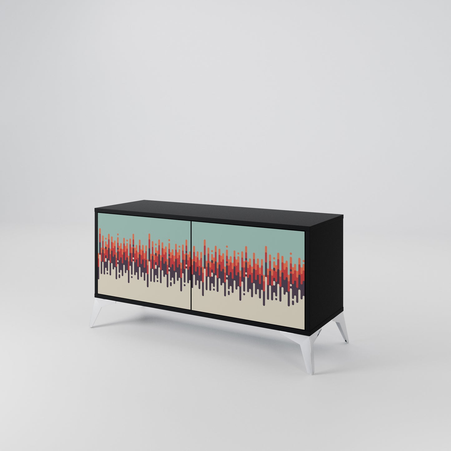 CHROMA CONTOURS Compact 2-Door TV Cabinet