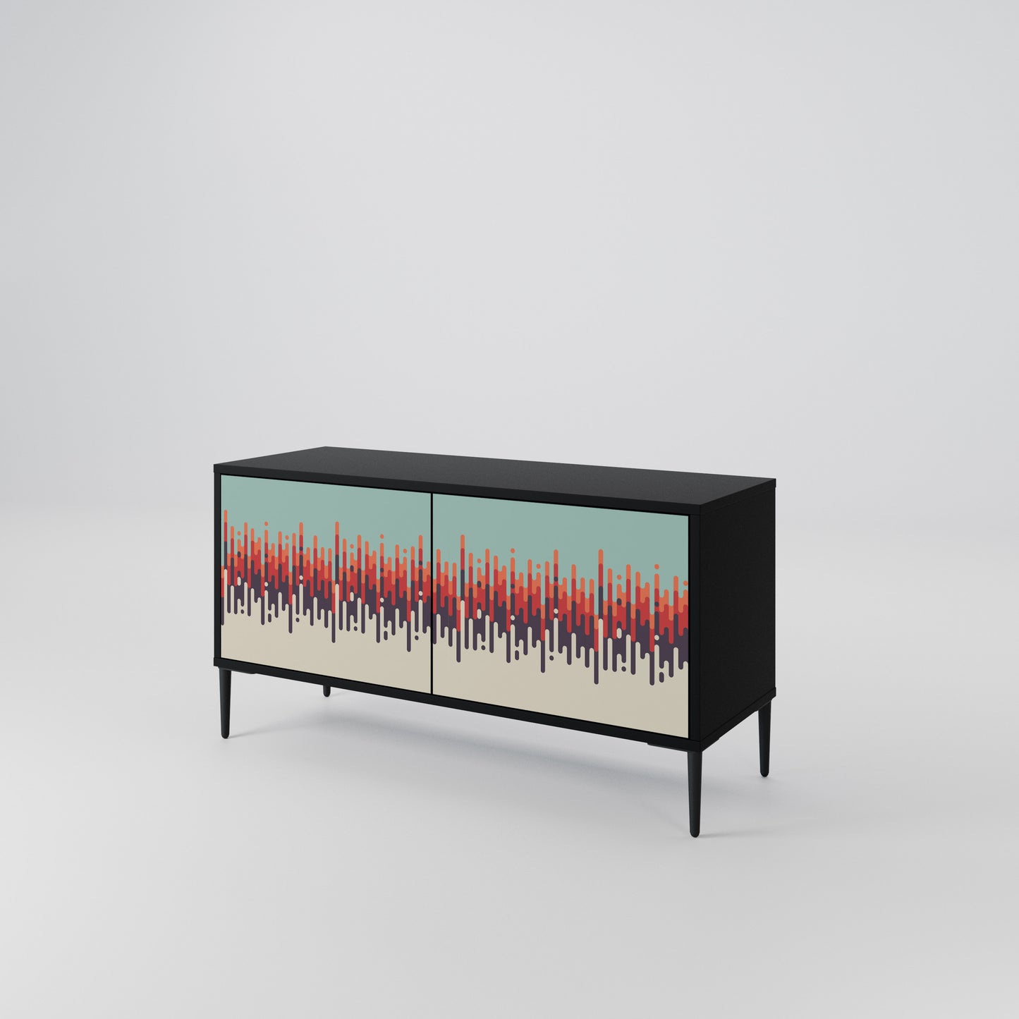 CHROMA CONTOURS Compact 2-Door TV Cabinet