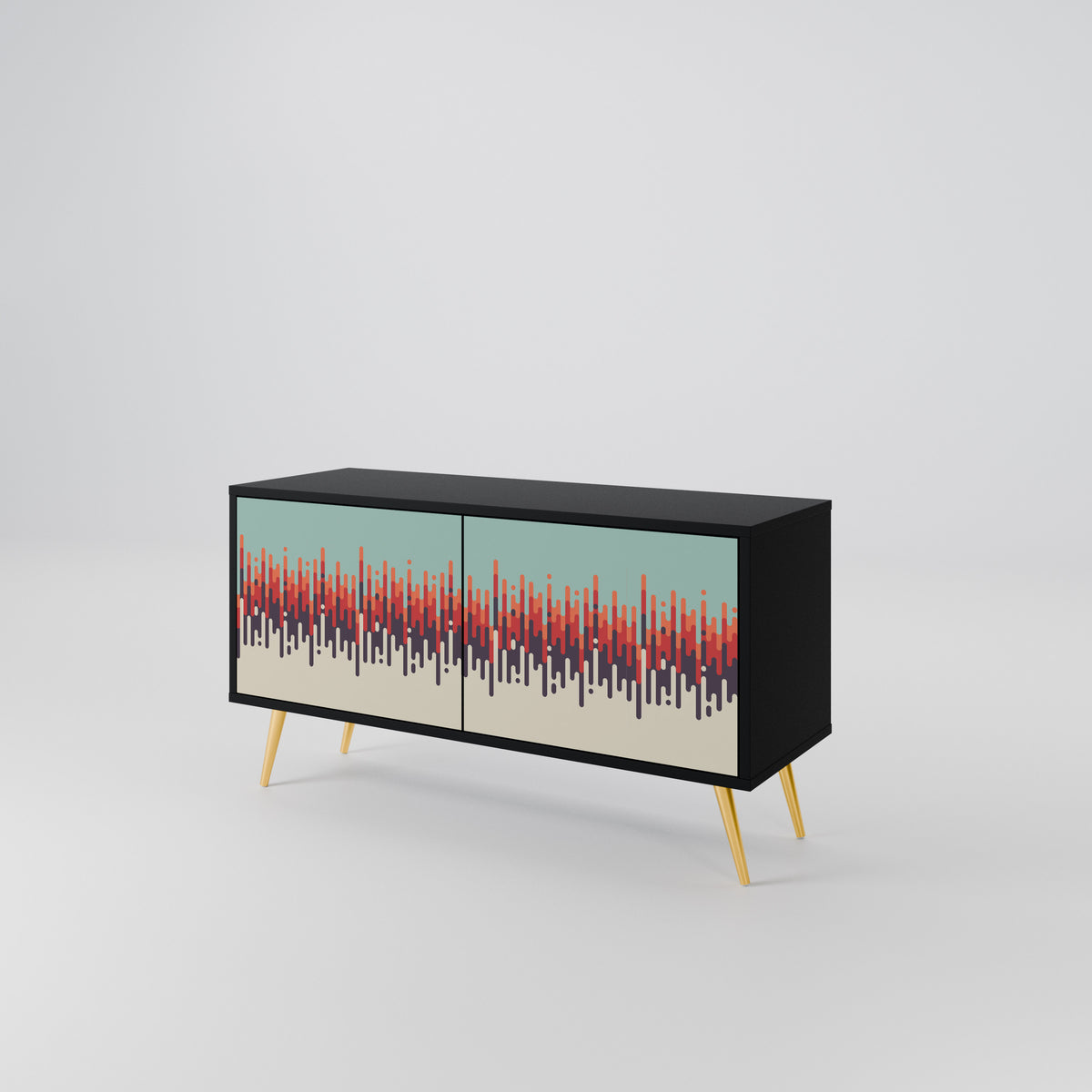 CHROMA CONTOURS Compact 2-Door TV Cabinet