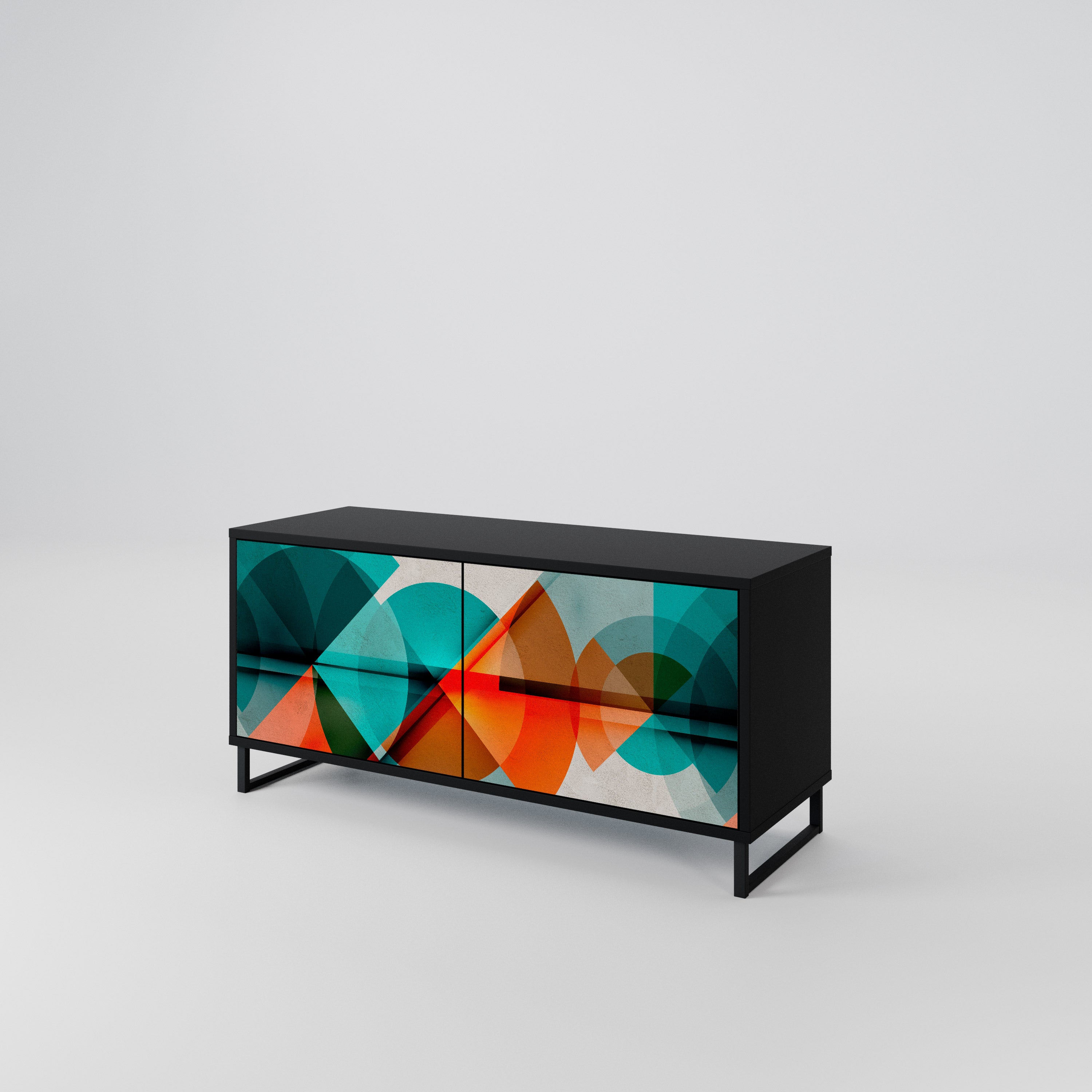 CIRCULAR RHAPSODY Compact 2-Door TV Cabinet