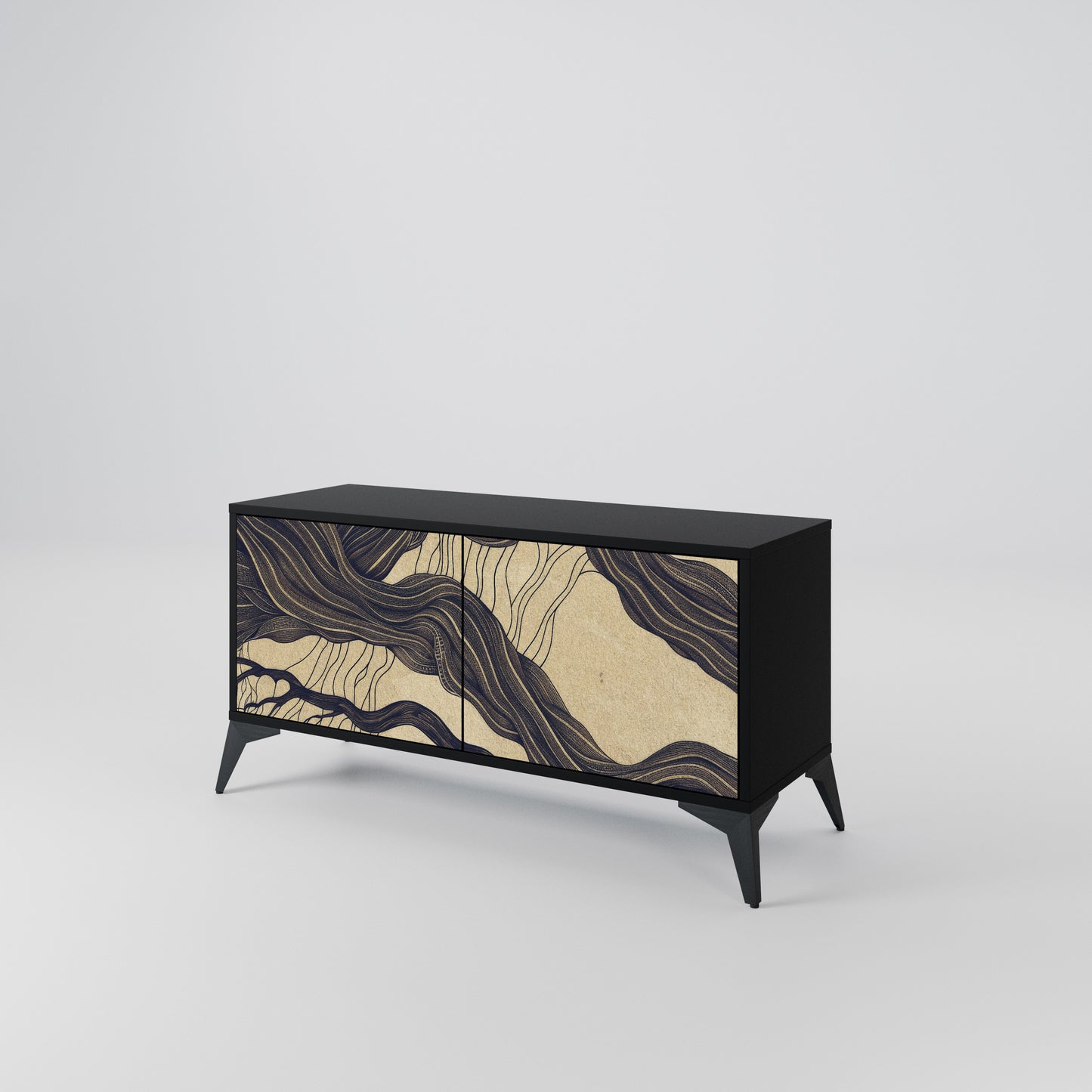 UNIFIED FRAGMENTS Compact 2-Door TV Cabinet