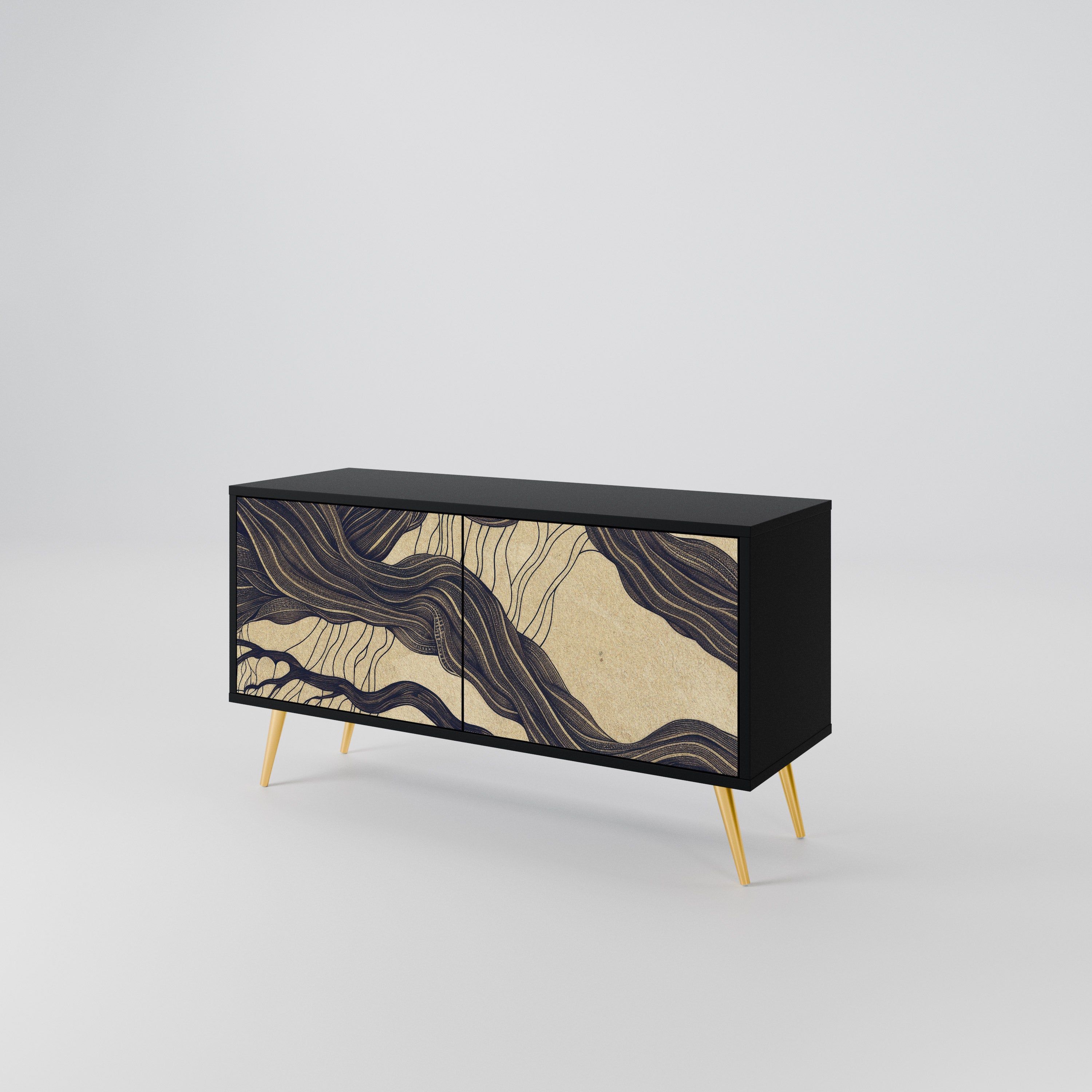 UNIFIED FRAGMENTS Compact 2-Door TV Cabinet