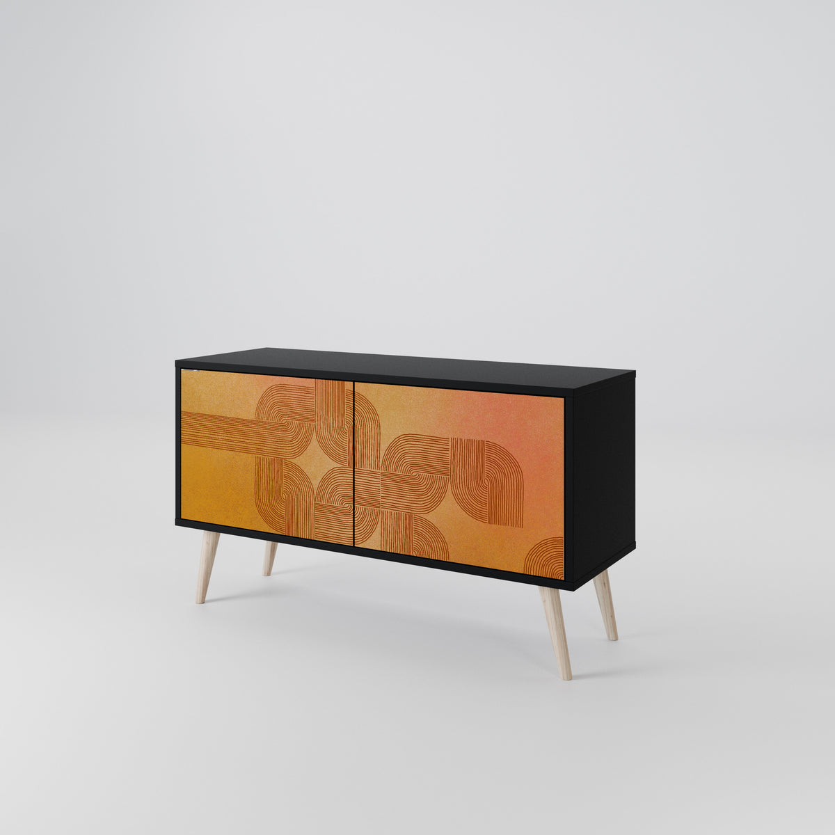 STRENGTHENING RELATION Compact 2-Door TV Cabinet