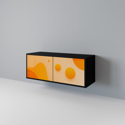 ORANGE ARRANGEMENT Compact 2-Door TV Cabinet