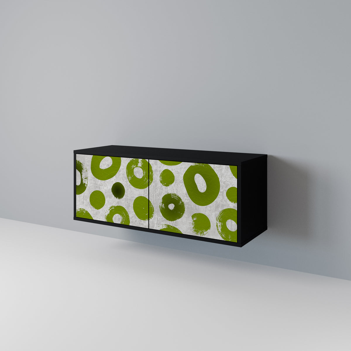 GREEN RHAPSODY Compact 2-Door TV Cabinet
