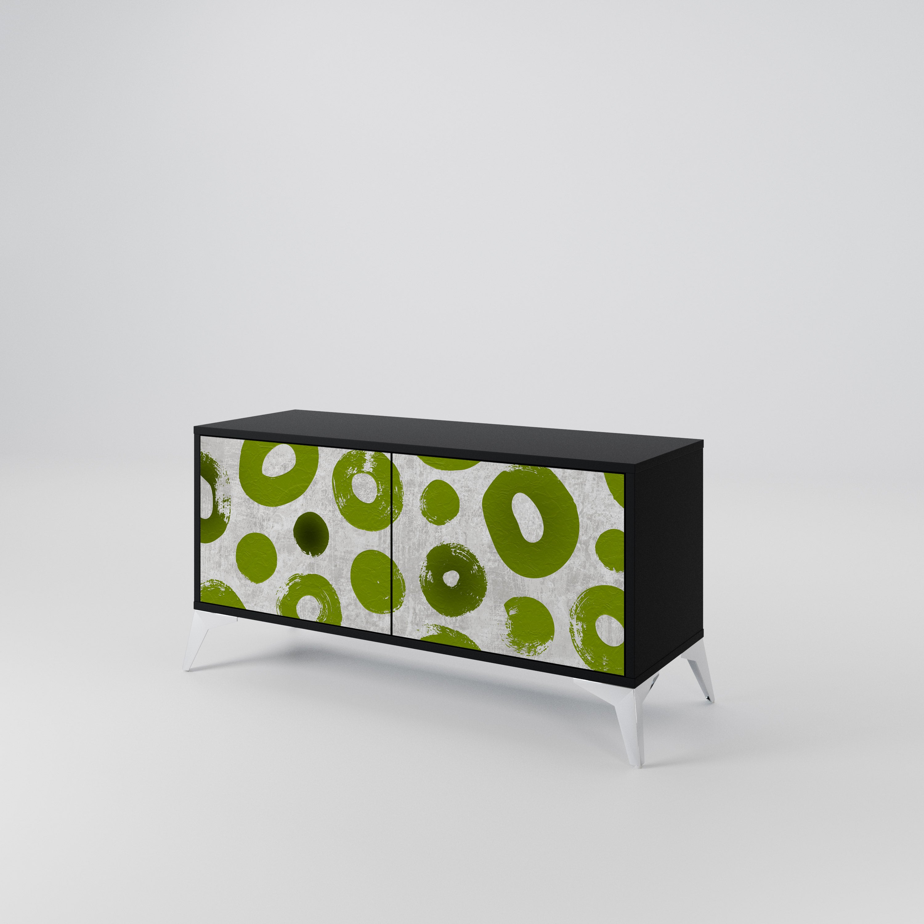 GREEN RHAPSODY Compact 2-Door TV Cabinet