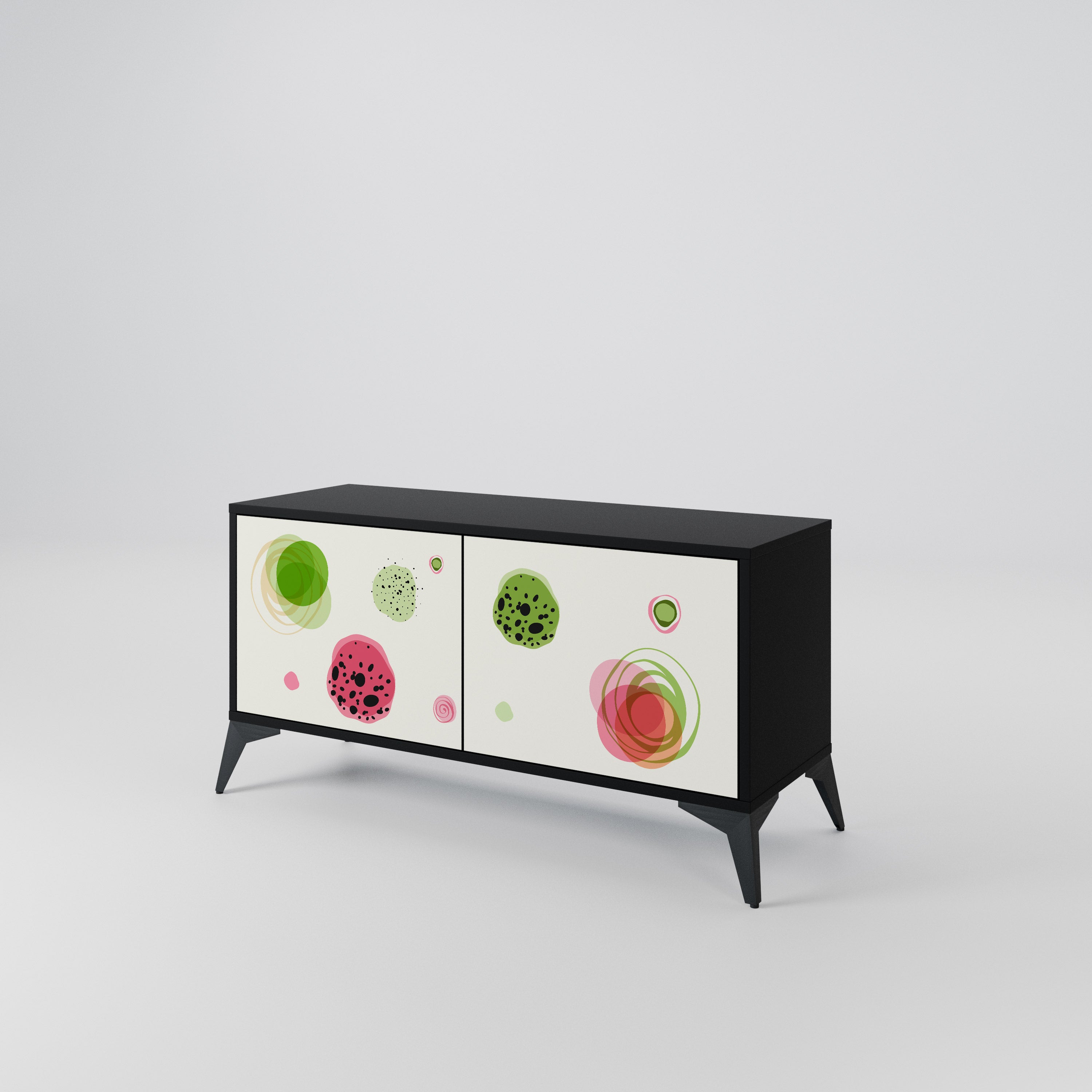 COLORFUL COSMOS Compact 2-Door TV Cabinet