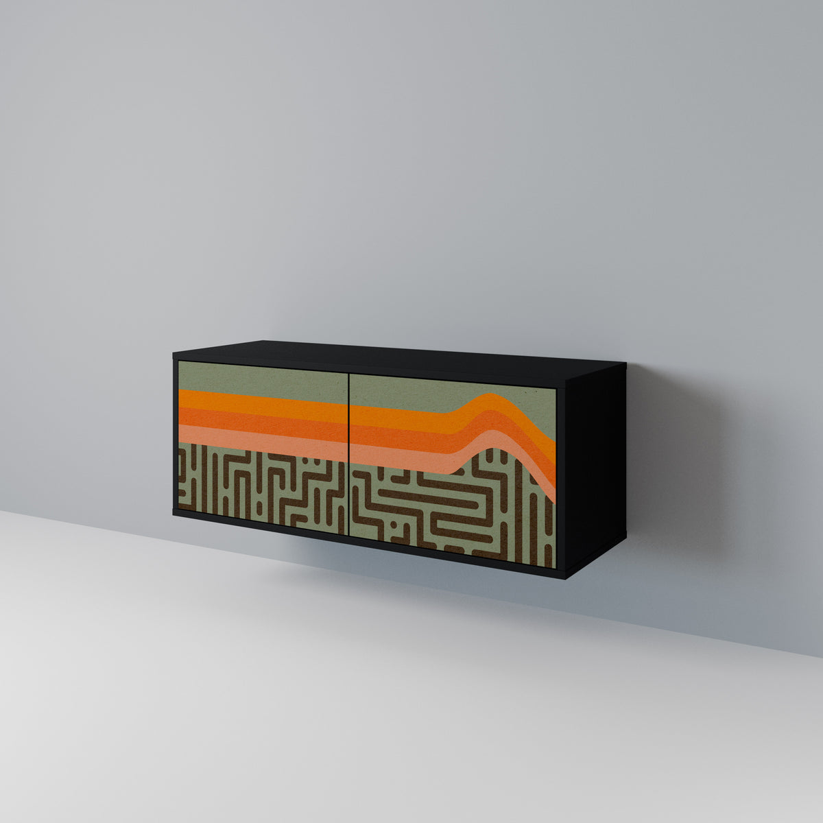 SIMPLE SOLUTIONS Compact 2-Door TV Cabinet