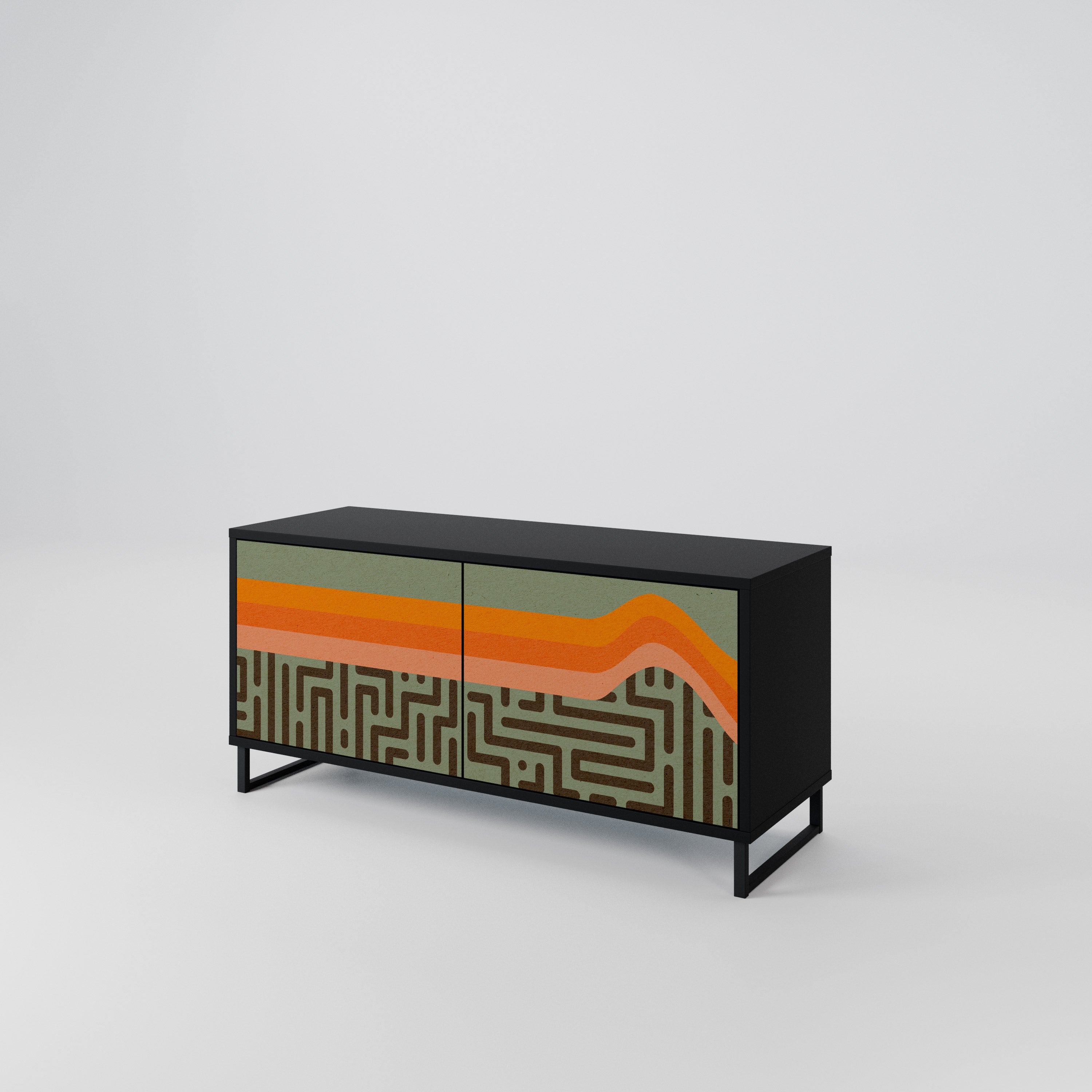 SIMPLE SOLUTIONS Compact 2-Door TV Cabinet