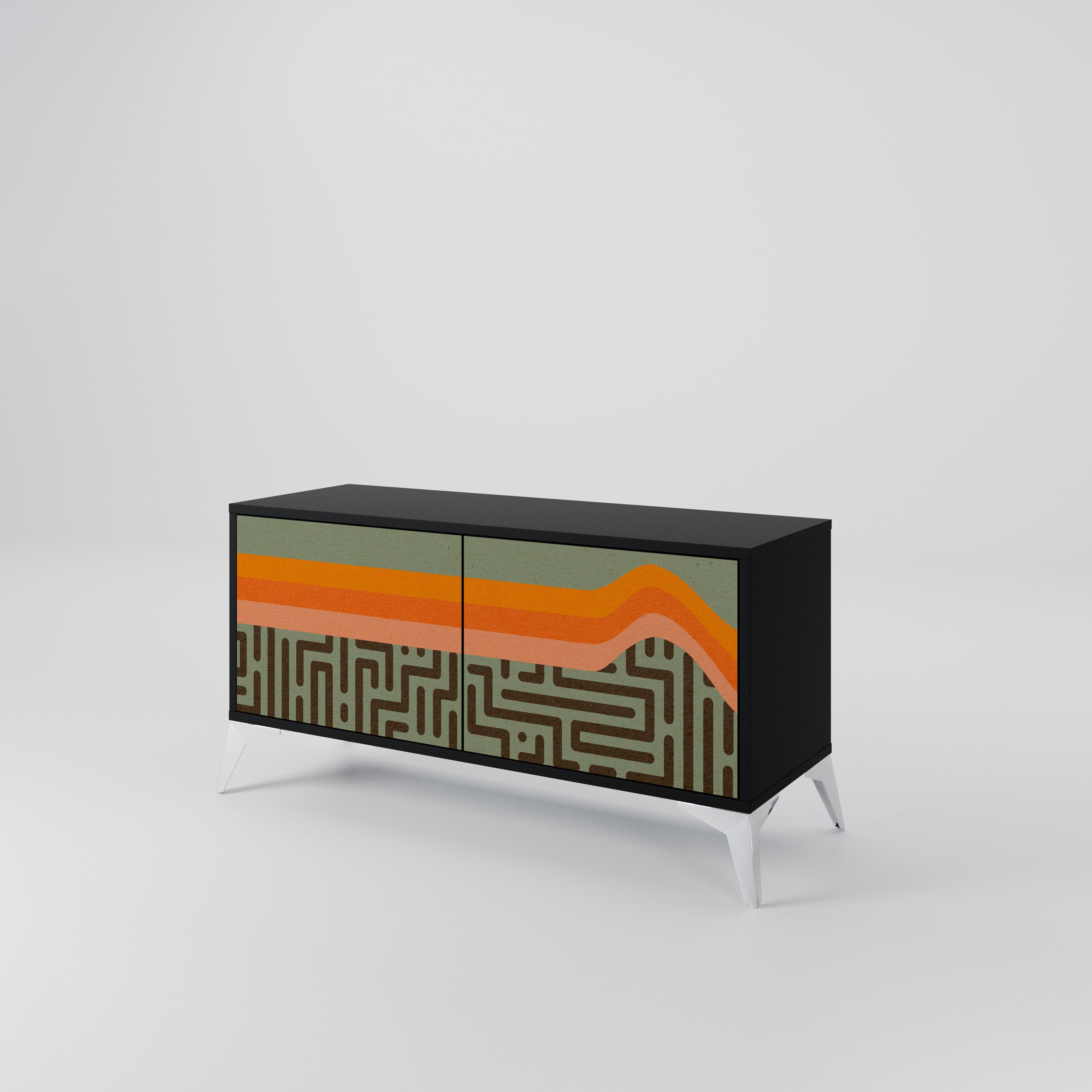 SIMPLE SOLUTIONS Compact 2-Door TV Cabinet