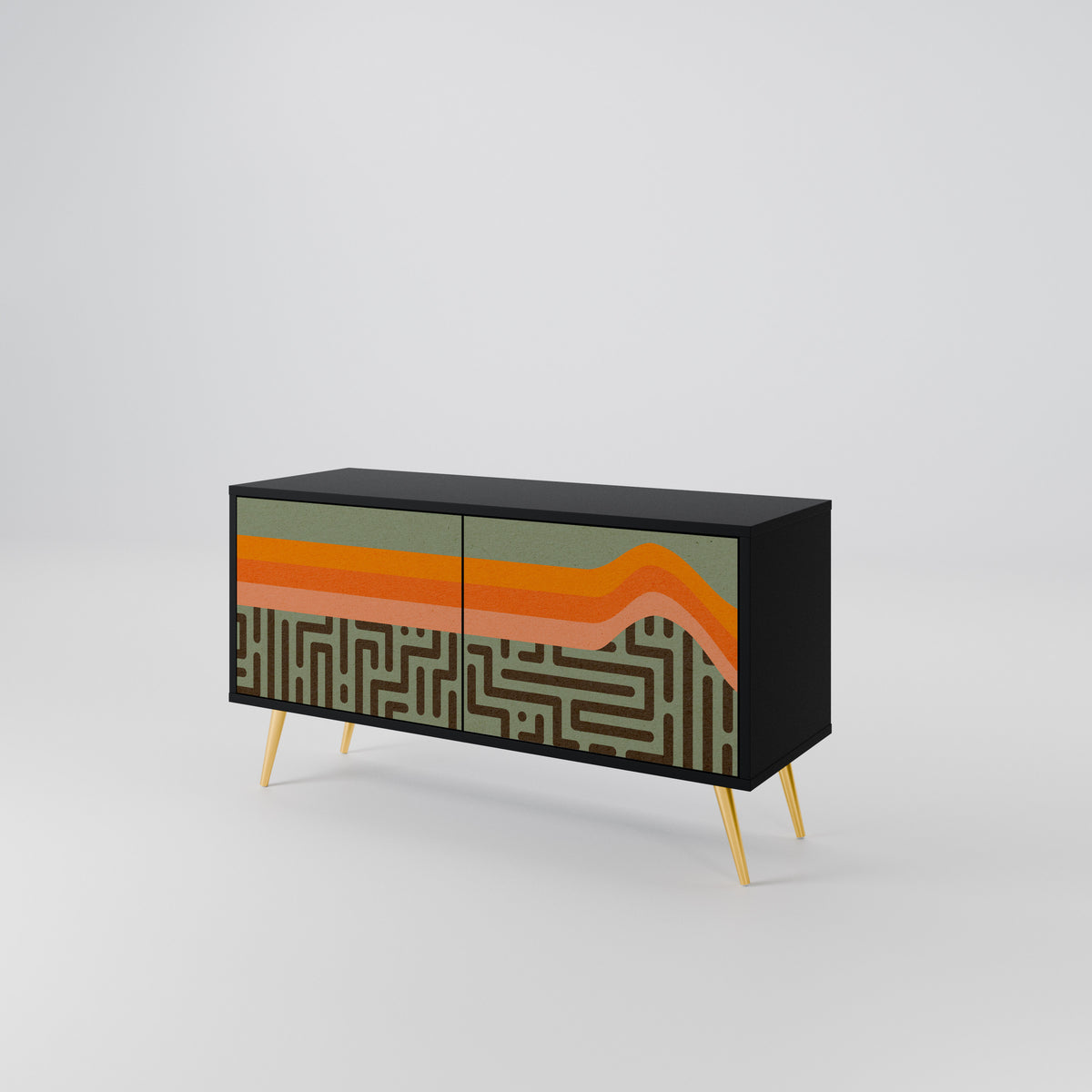 SIMPLE SOLUTIONS Compact 2-Door TV Cabinet