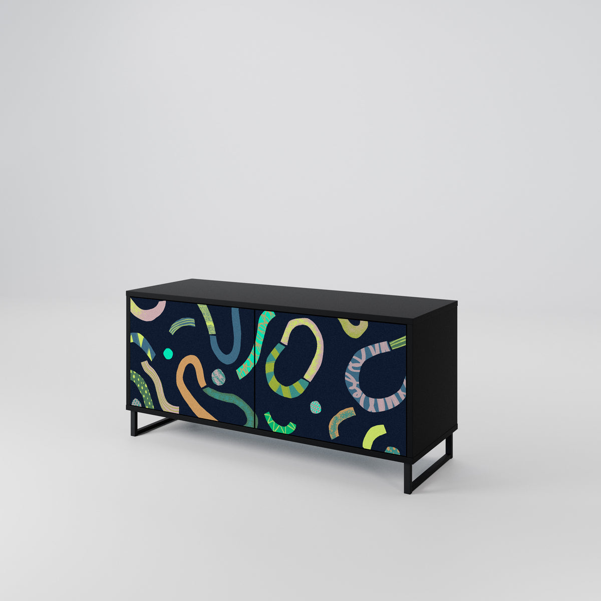CONTRAST DANCE Compact 2-Door TV Cabinet