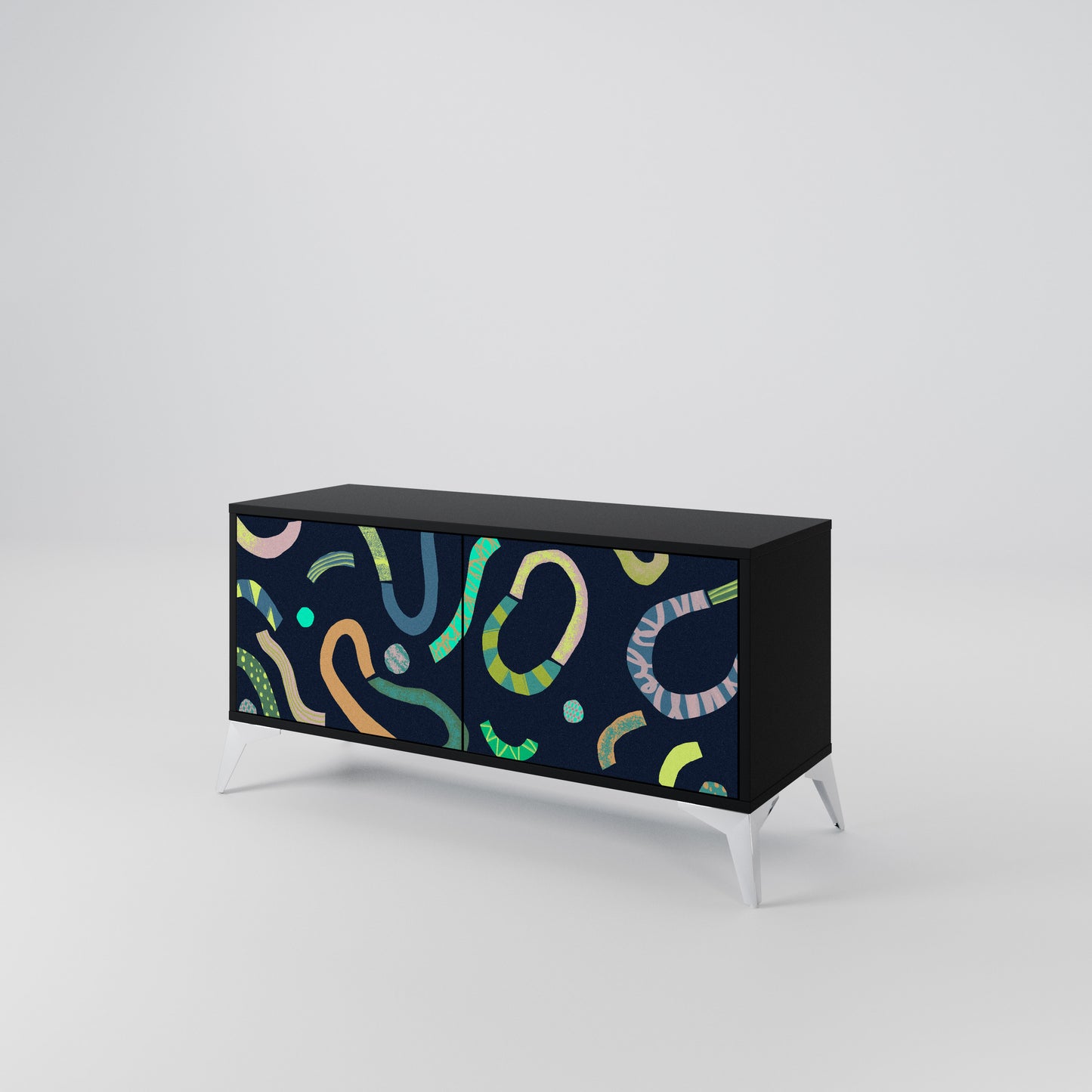 CONTRAST DANCE Compact 2-Door TV Cabinet