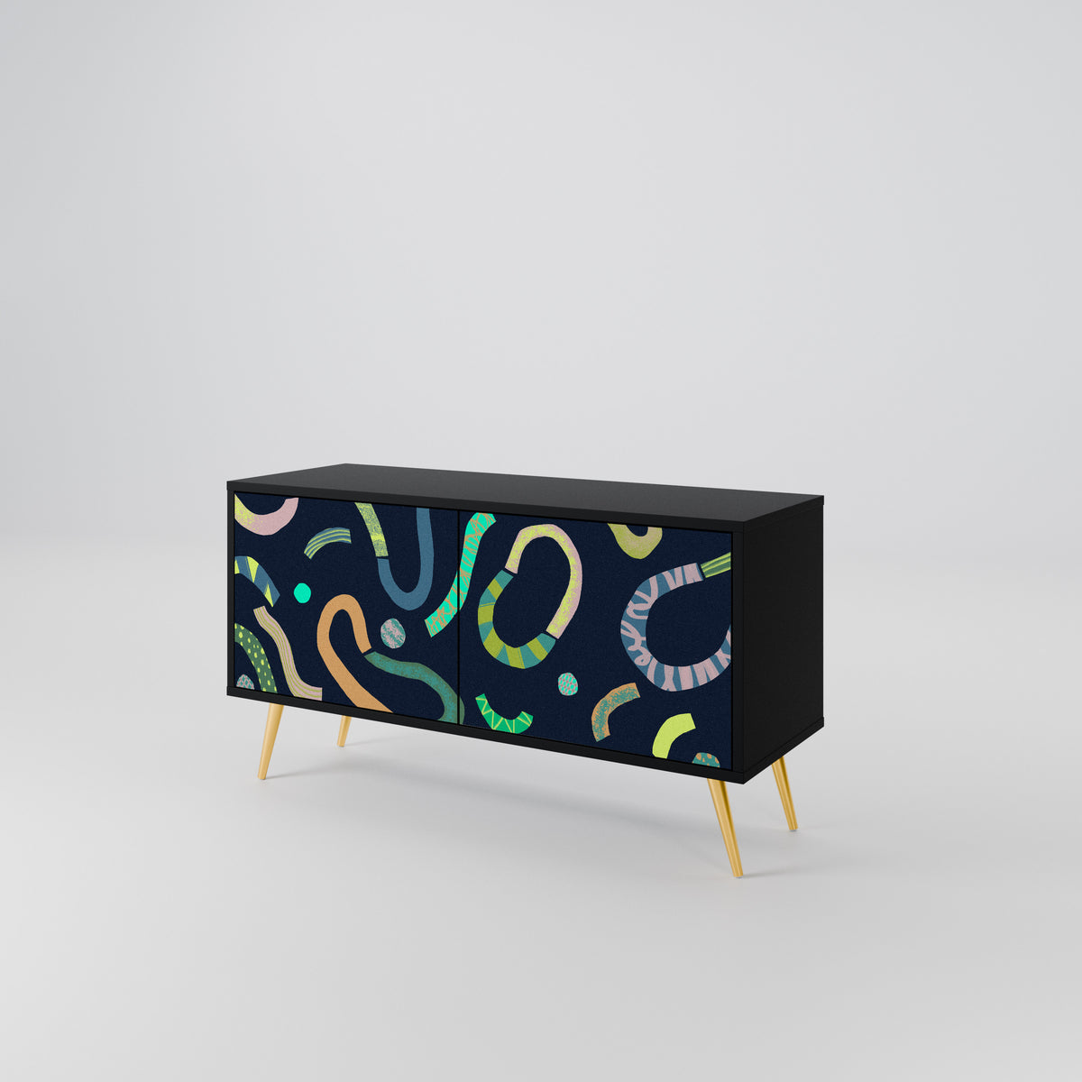 CONTRAST DANCE Compact 2-Door TV Cabinet
