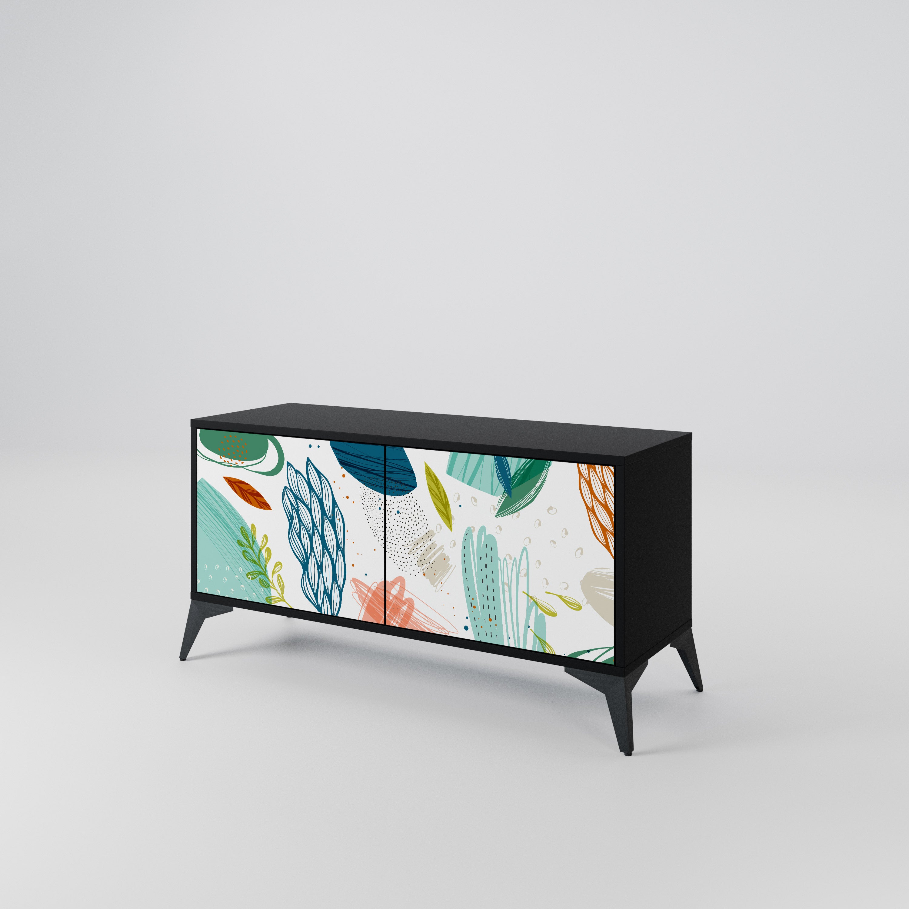 BOTANICAL HURRICANE Compact 2-Door TV Cabinet