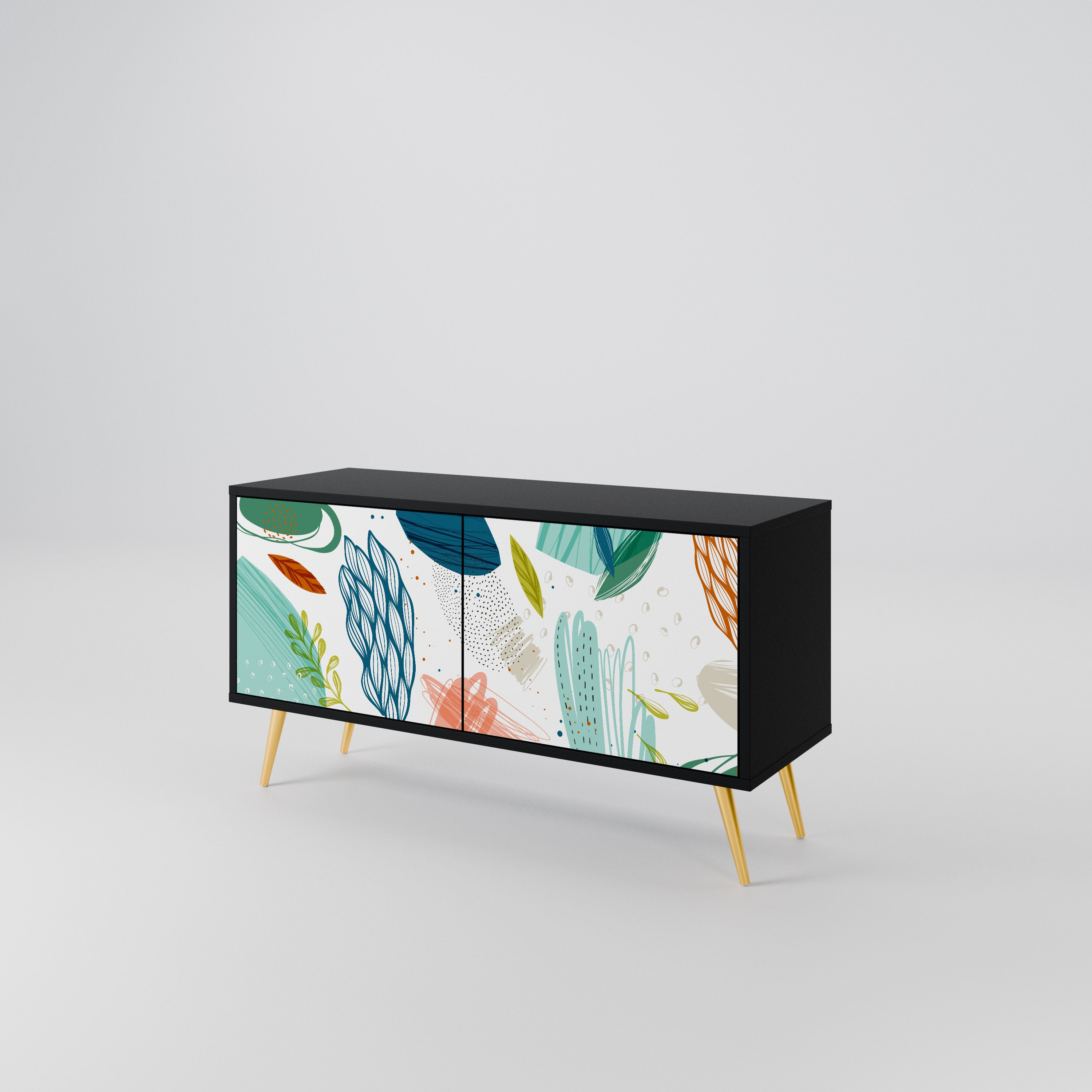 BOTANICAL HURRICANE Compact 2-Door TV Cabinet