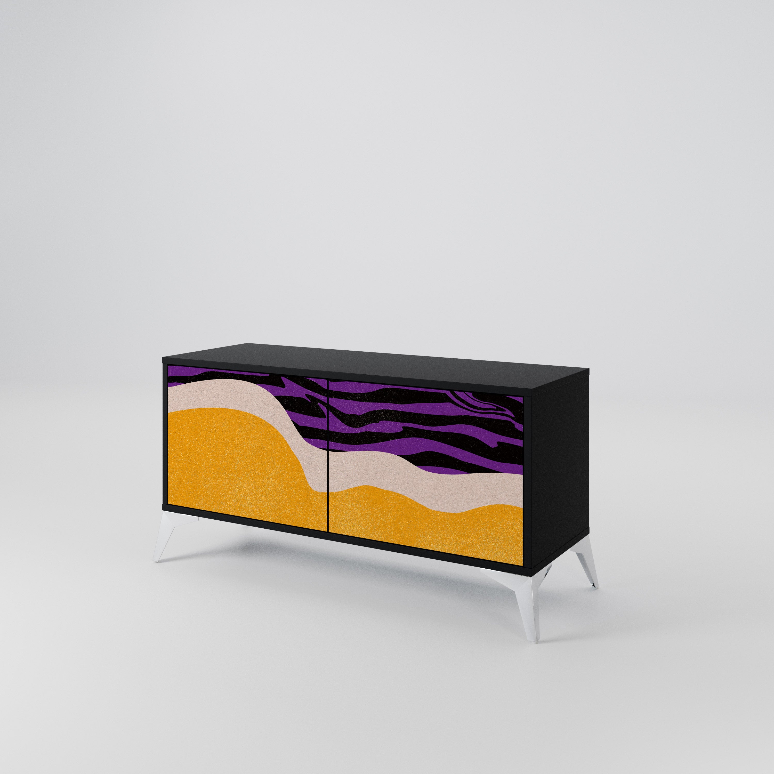 INDEPENDENT BORDER Compact 2-Door TV Cabinet