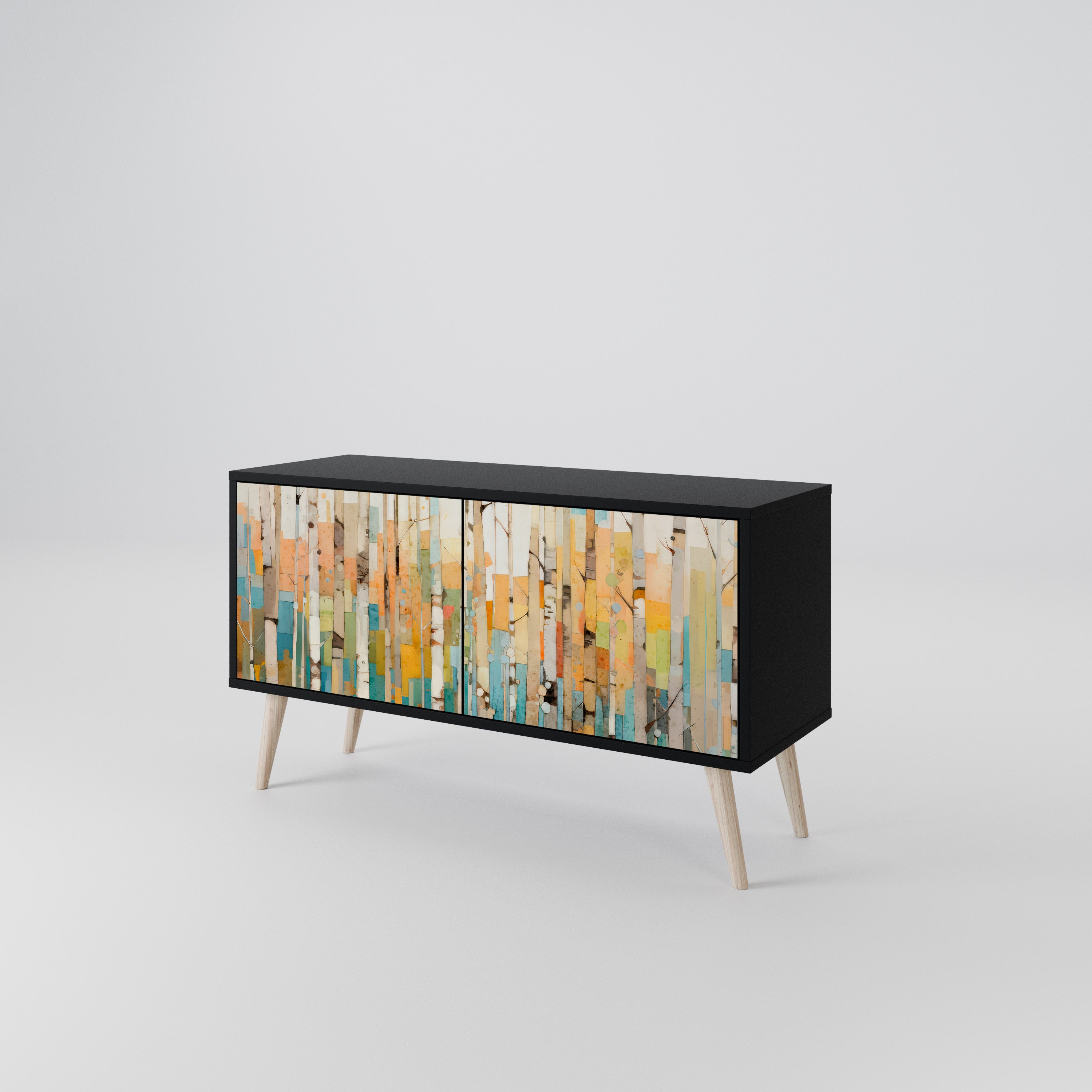 BIRCH KALEIDOSCOPE Compact 2-Door TV Cabinet