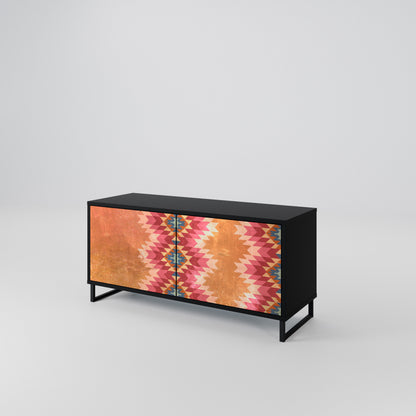 INDIAN FOLK Compact 2-Door TV Cabinet