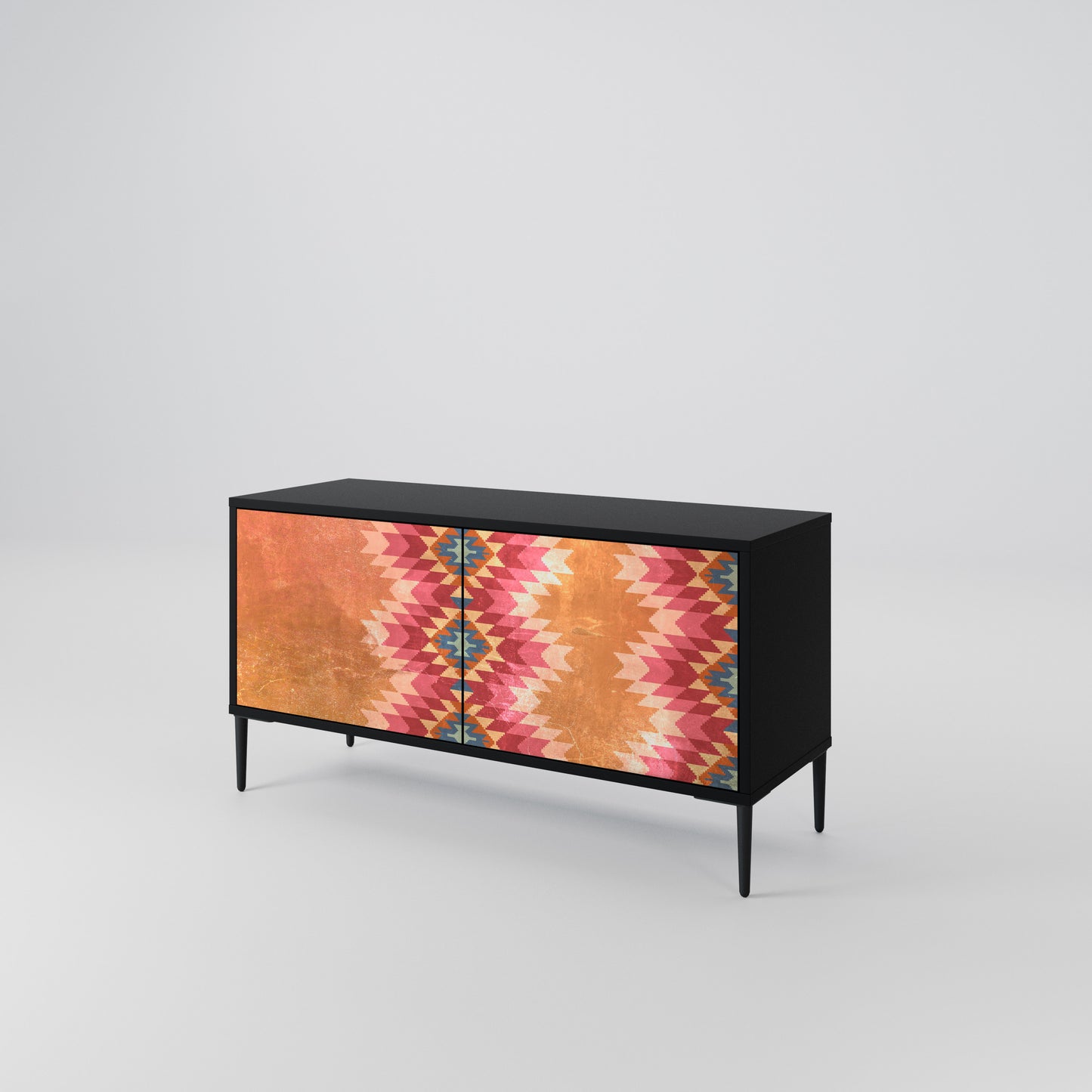 INDIAN FOLK Compact 2-Door TV Cabinet