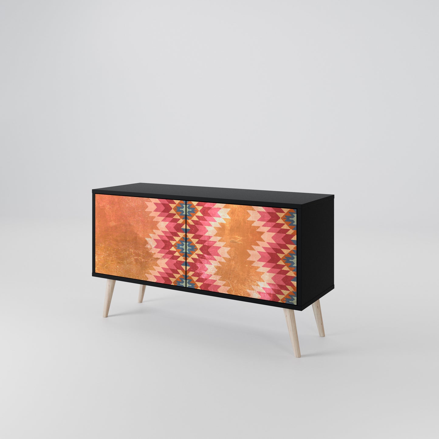 INDIAN FOLK Compact 2-Door TV Cabinet
