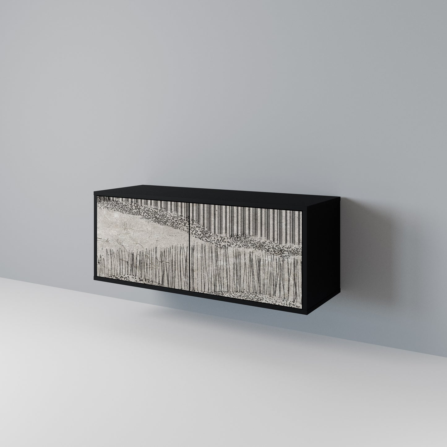 GRAIN LINES Compact 2-Door TV Cabinet