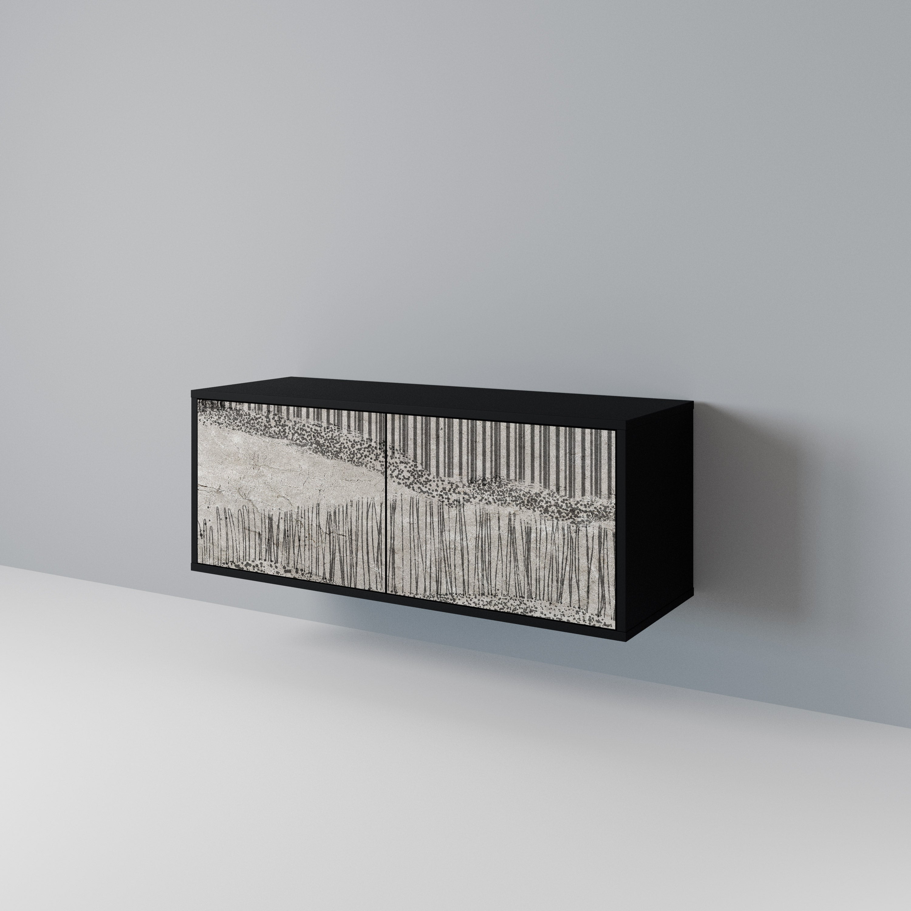 GRAIN LINES Compact 2-Door TV Cabinet