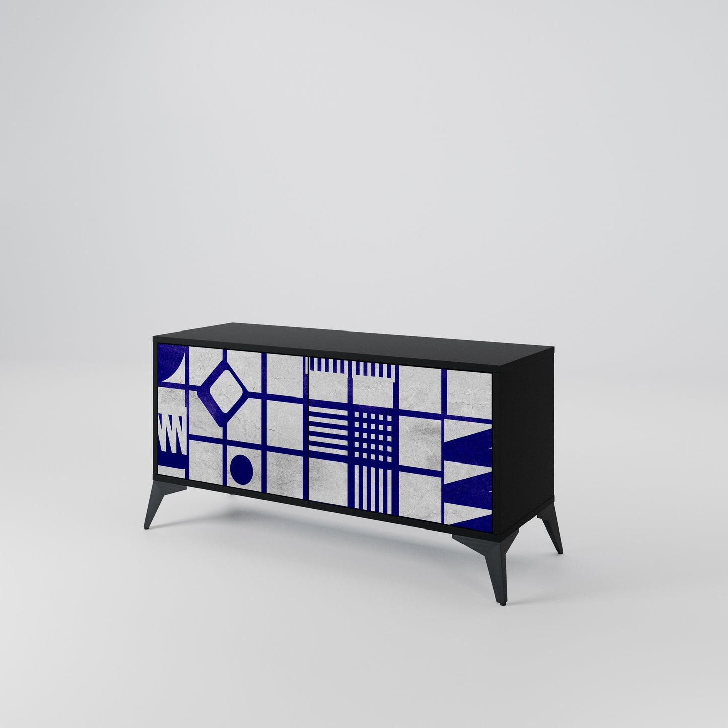 THE RIGHT PLACES Compact 2-Door TV Cabinet