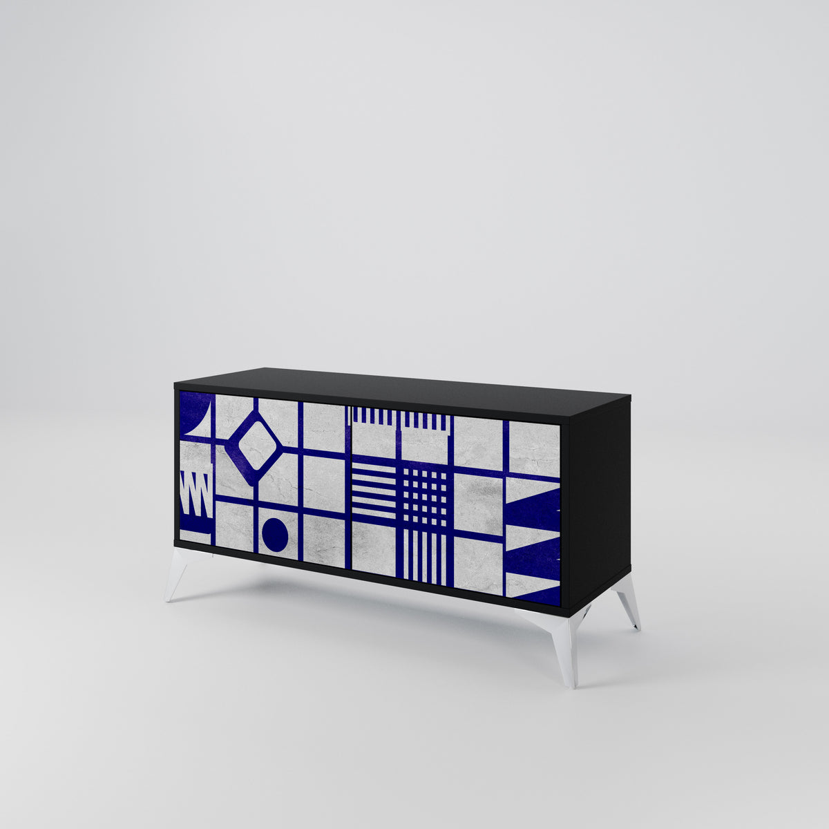 THE RIGHT PLACES Compact 2-Door TV Cabinet