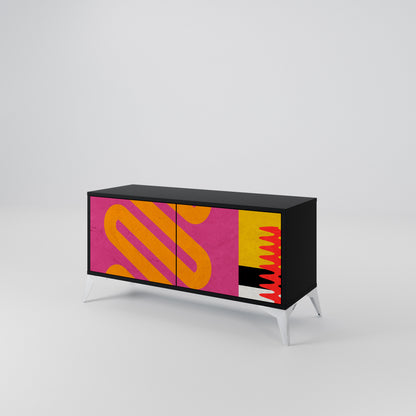 VIVID ART Compact 2-Door TV Cabinet