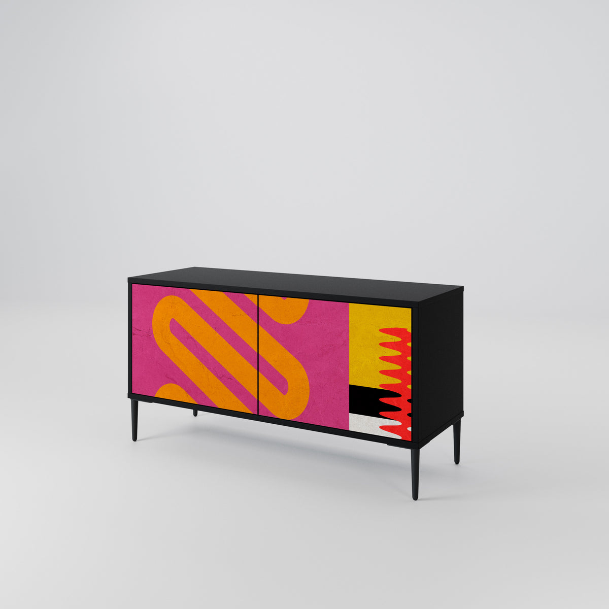 VIVID ART Compact 2-Door TV Cabinet