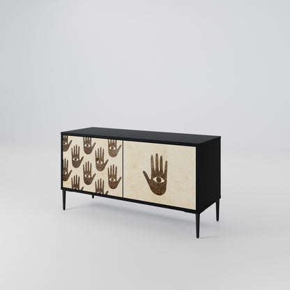 SEE MORE Compact 2-Door TV Cabinet