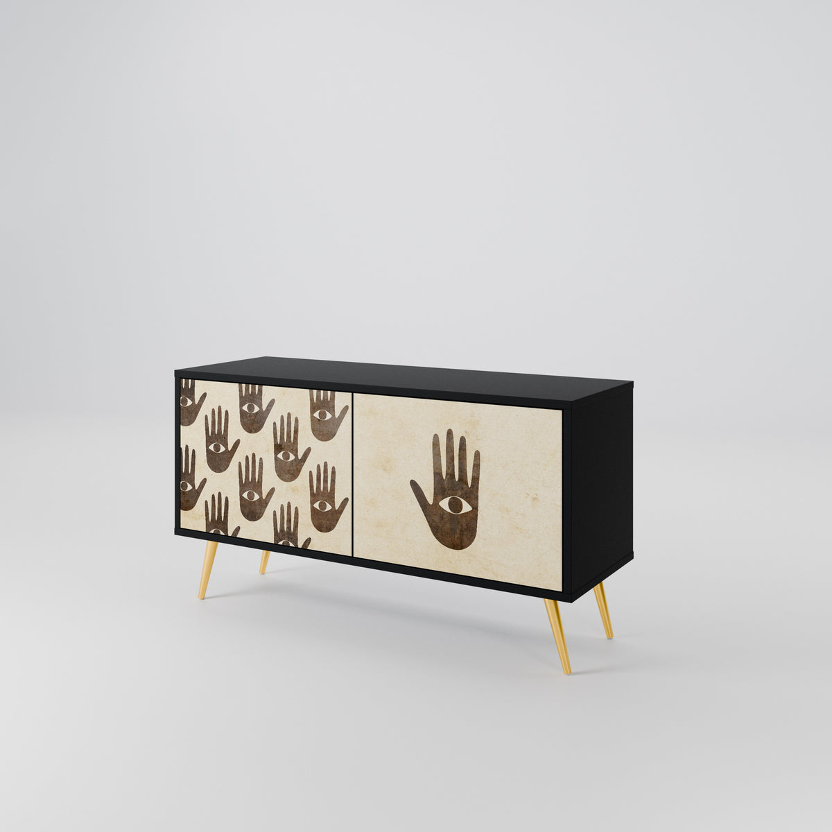 SEE MORE Compact 2-Door TV Cabinet