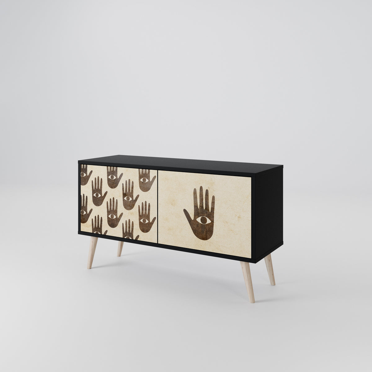 SEE MORE Compact 2-Door TV Cabinet