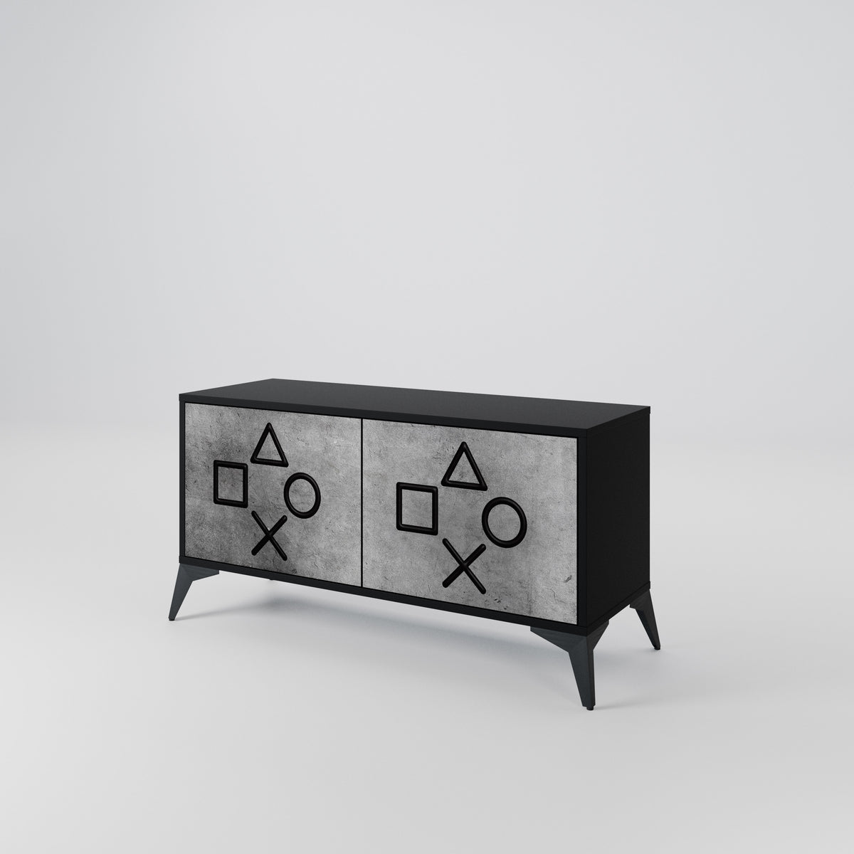 GAMER CHOICE Compact 2-Door TV Cabinet