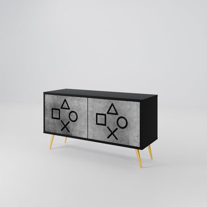 GAMER CHOICE Compact 2-Door TV Cabinet