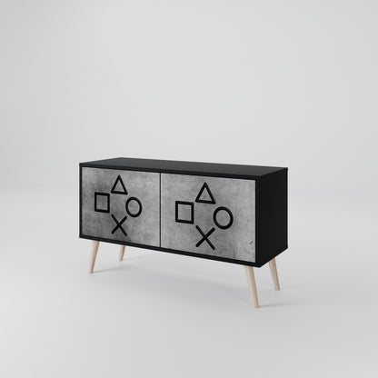 GAMER CHOICE Compact 2-Door TV Cabinet