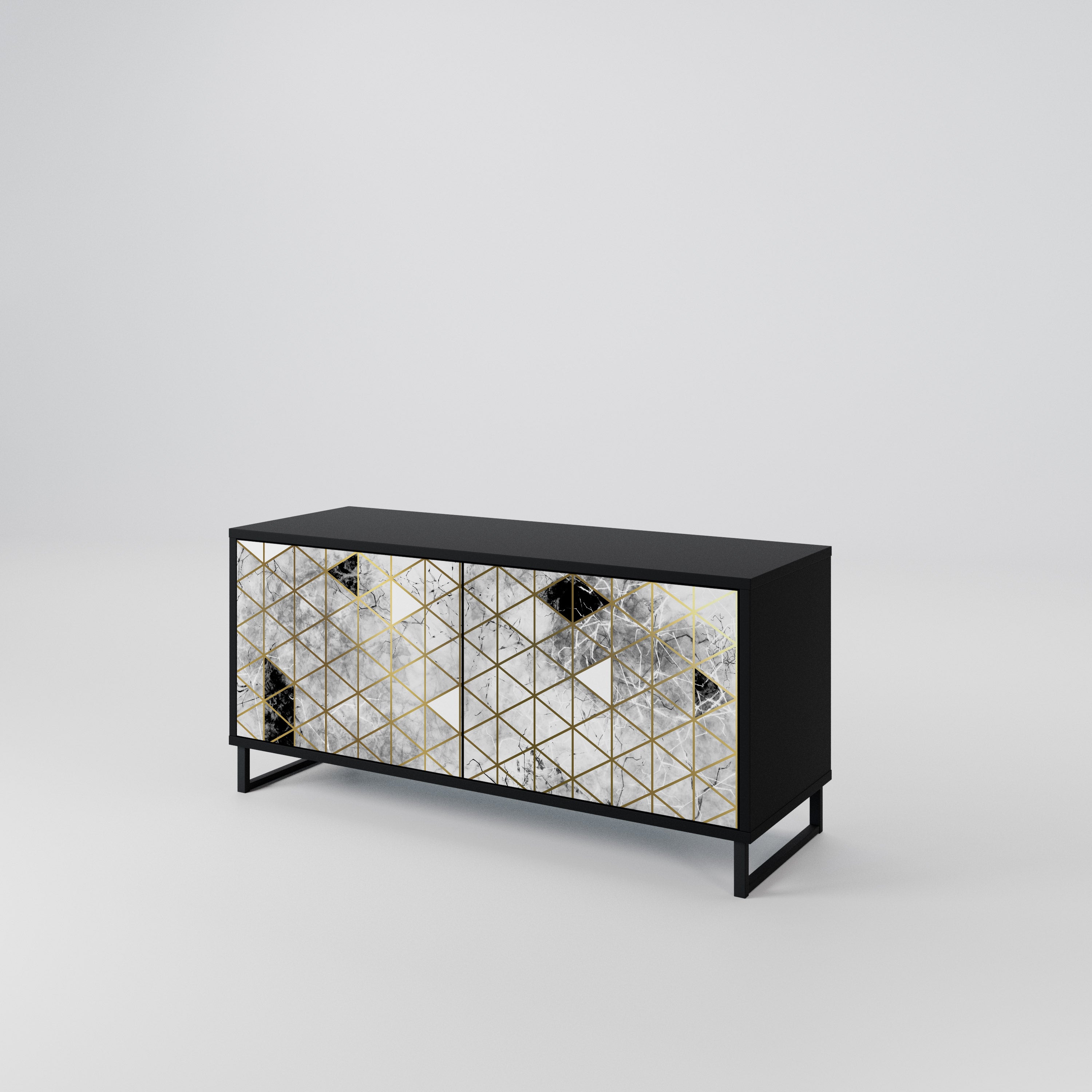 ASHEN ARIA Compact 2-Door TV Cabinet