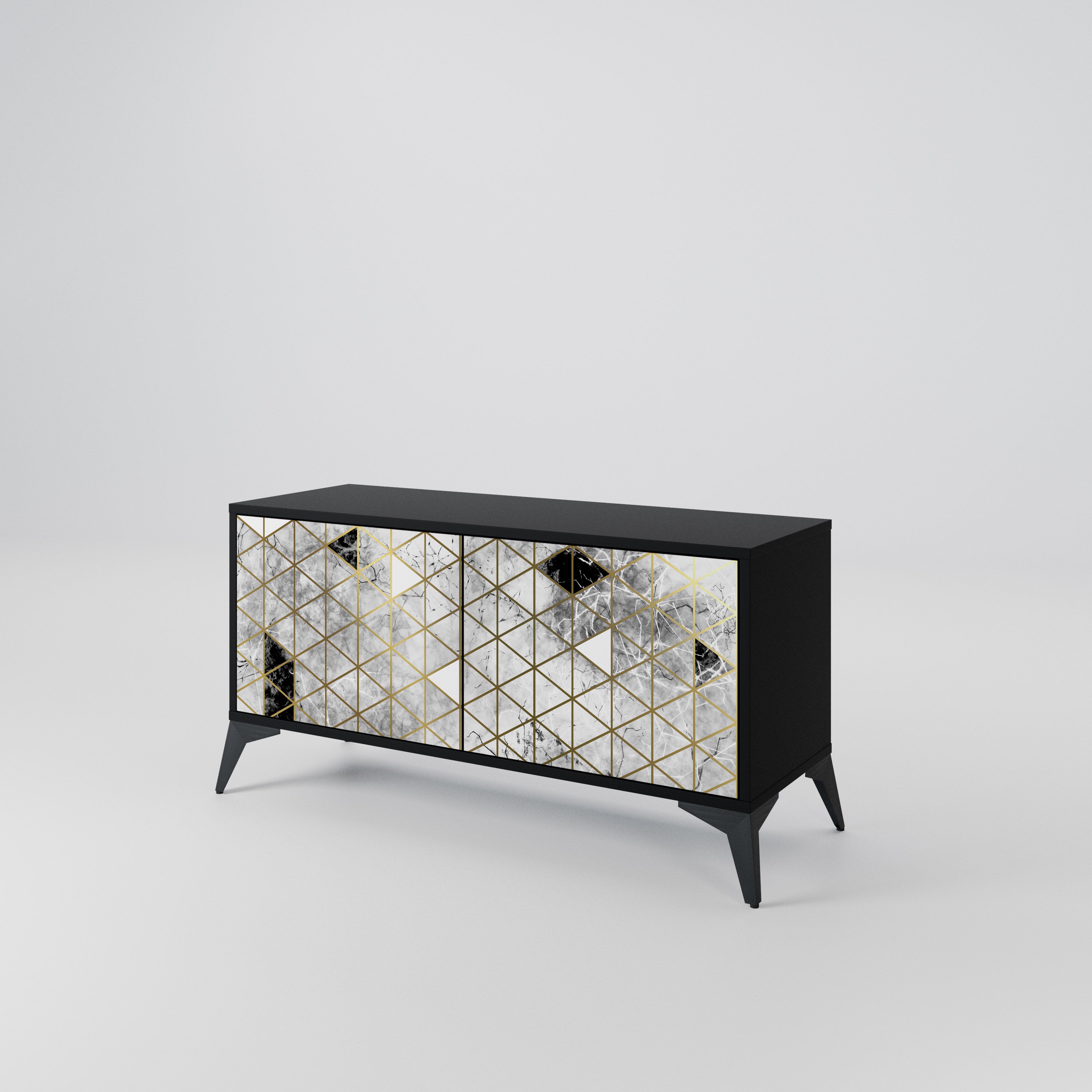 ASHEN ARIA Compact 2-Door TV Cabinet