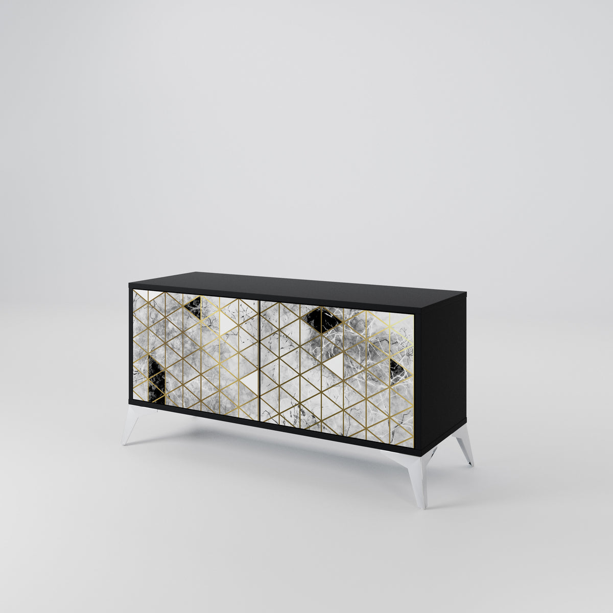 ASHEN ARIA Compact 2-Door TV Cabinet