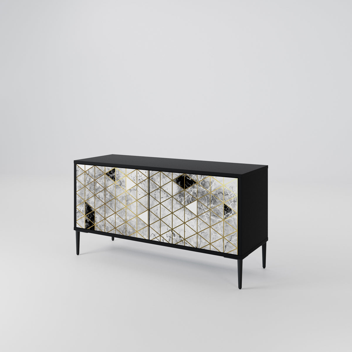 ASHEN ARIA Compact 2-Door TV Cabinet