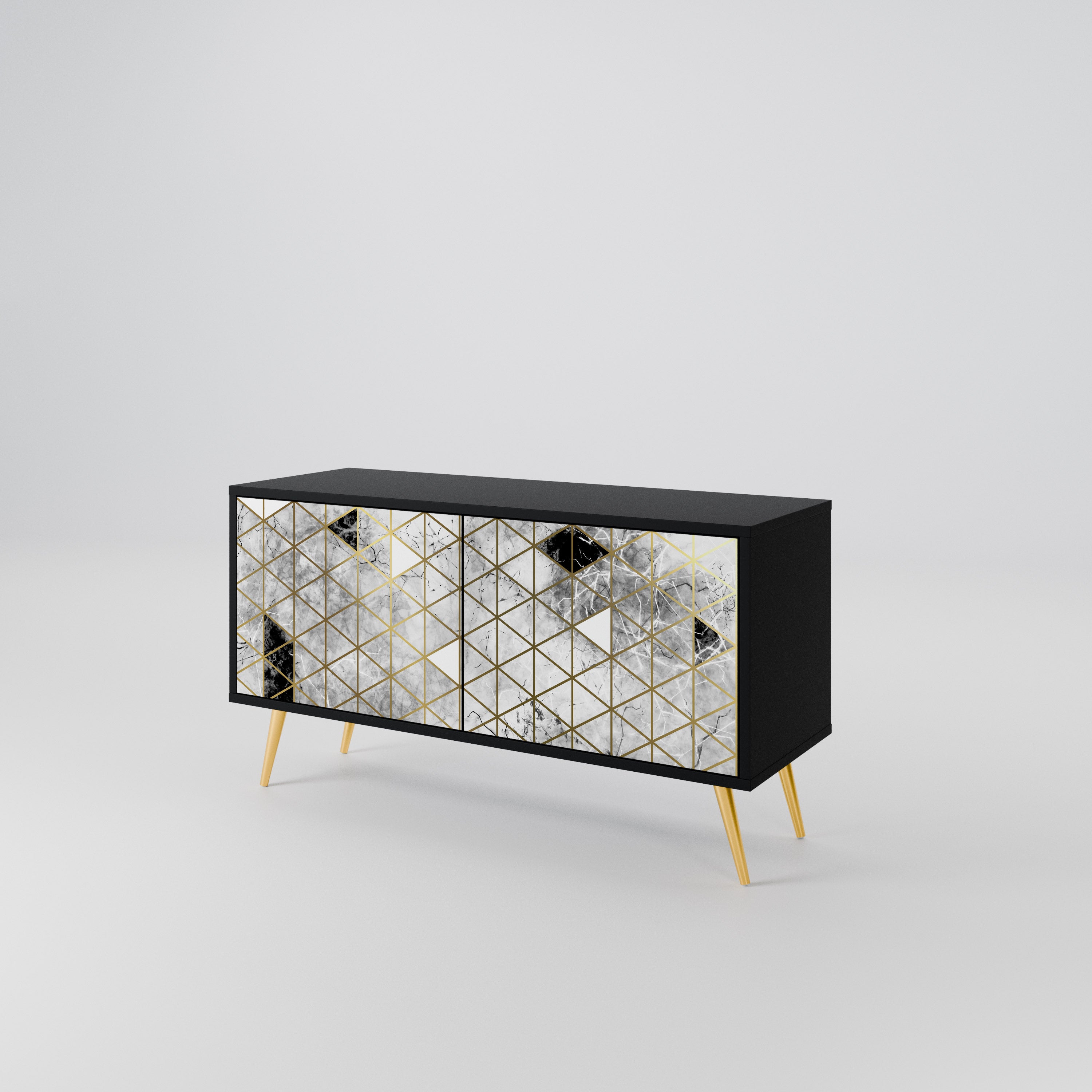 ASHEN ARIA Compact 2-Door TV Cabinet