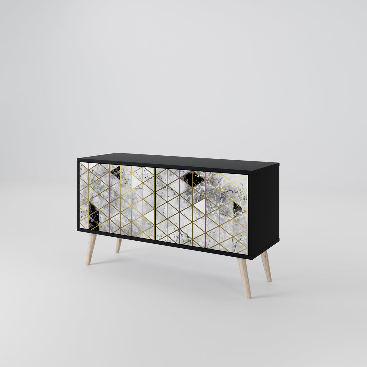 ASHEN ARIA Compact 2-Door TV Cabinet