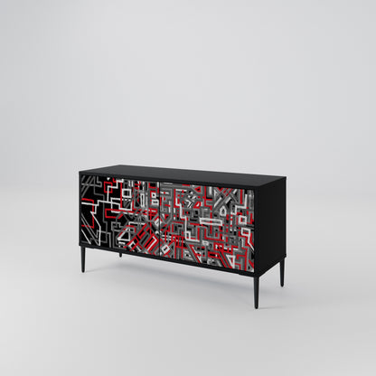 BROKEN LINES Compact 2-Door TV Cabinet